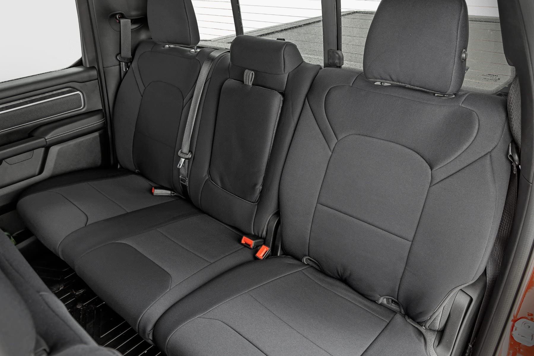 Rough Country Neoprene Seat Covers for 1500 Ram (2019-2026) - Waterproof, UV-Resistant, Foam-Padded Front & Rear Covers
