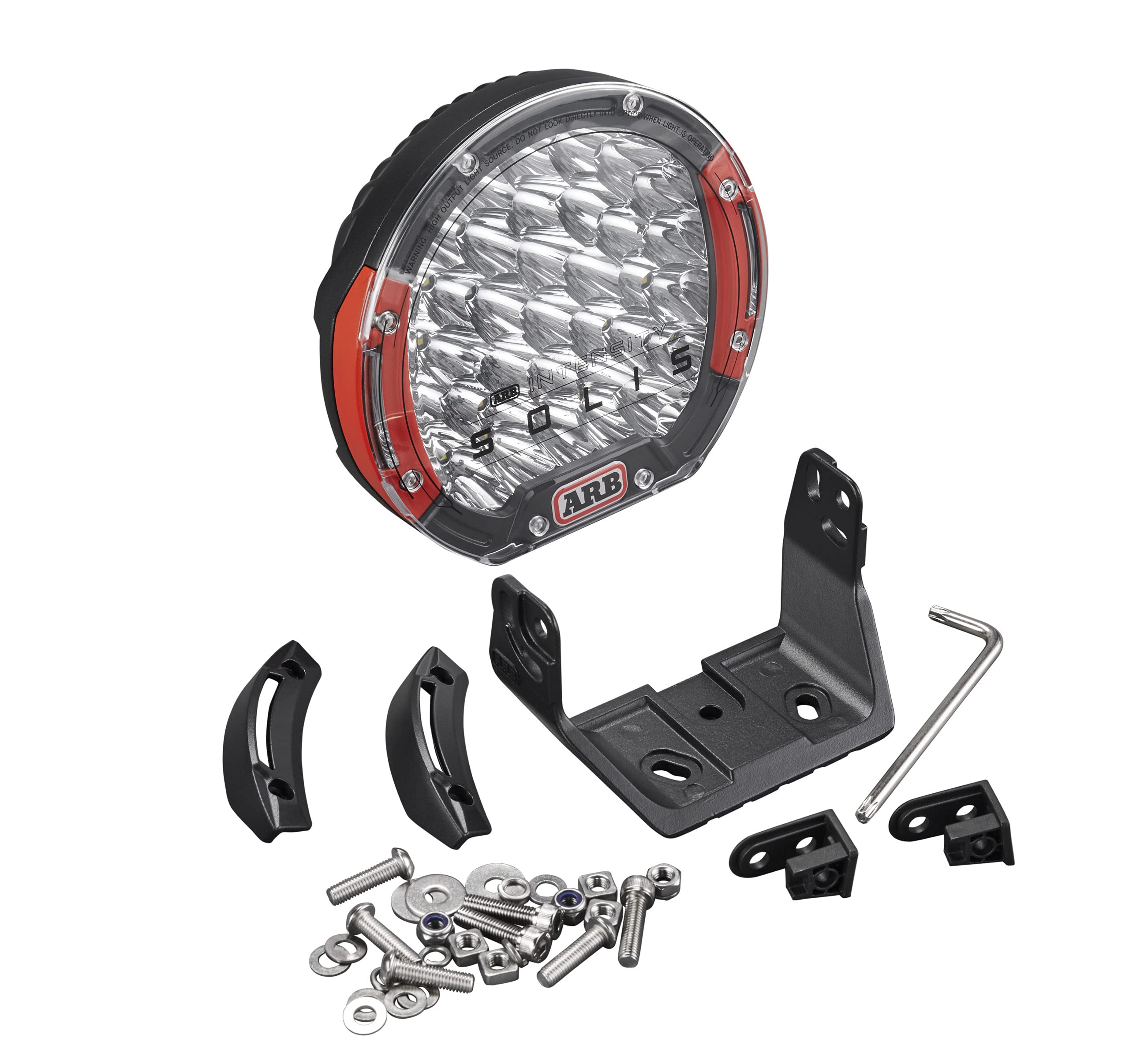 ARB SOLIS INTENSITY SJB36S 36 LEDS DRIVING LIGHT, SPOT BEAM with RED and BLACK INTERCHANGEABLE BEZELS 9 INCHES, INDIVIDUAL