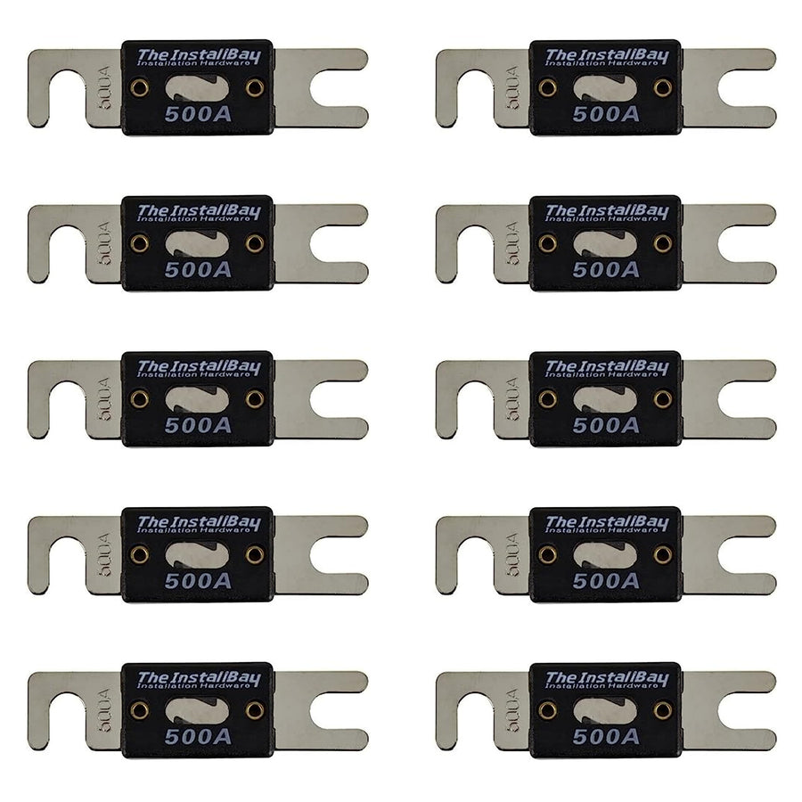 ANL50010 by Metra ANL 500 Amp Fuse 10 Pack for Marine Solar Car Audio and More