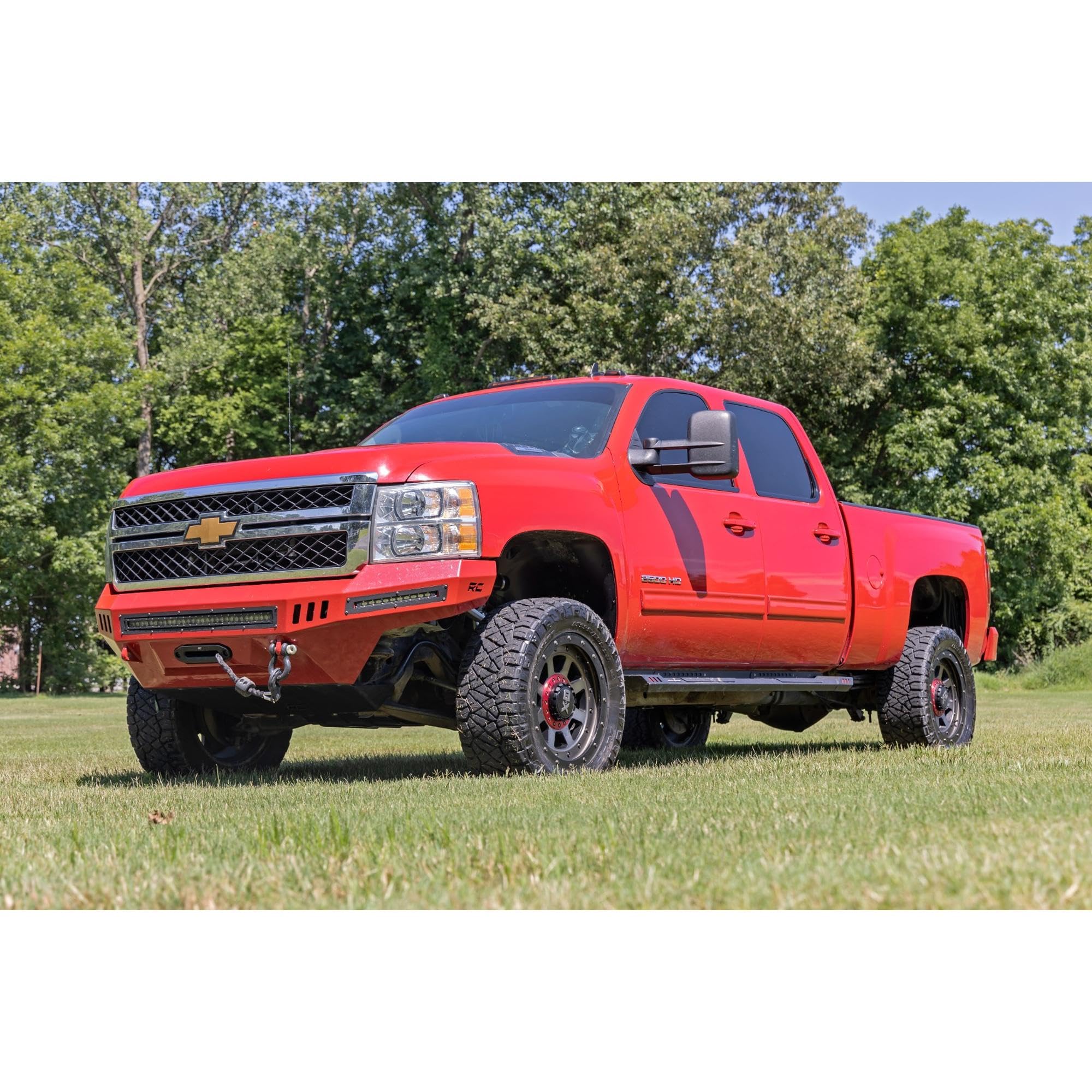 3.5" Lift Kit Rough Country for 2011-2019 Chevy/GMC 2500/3500 2WD/4WD - 95730RED