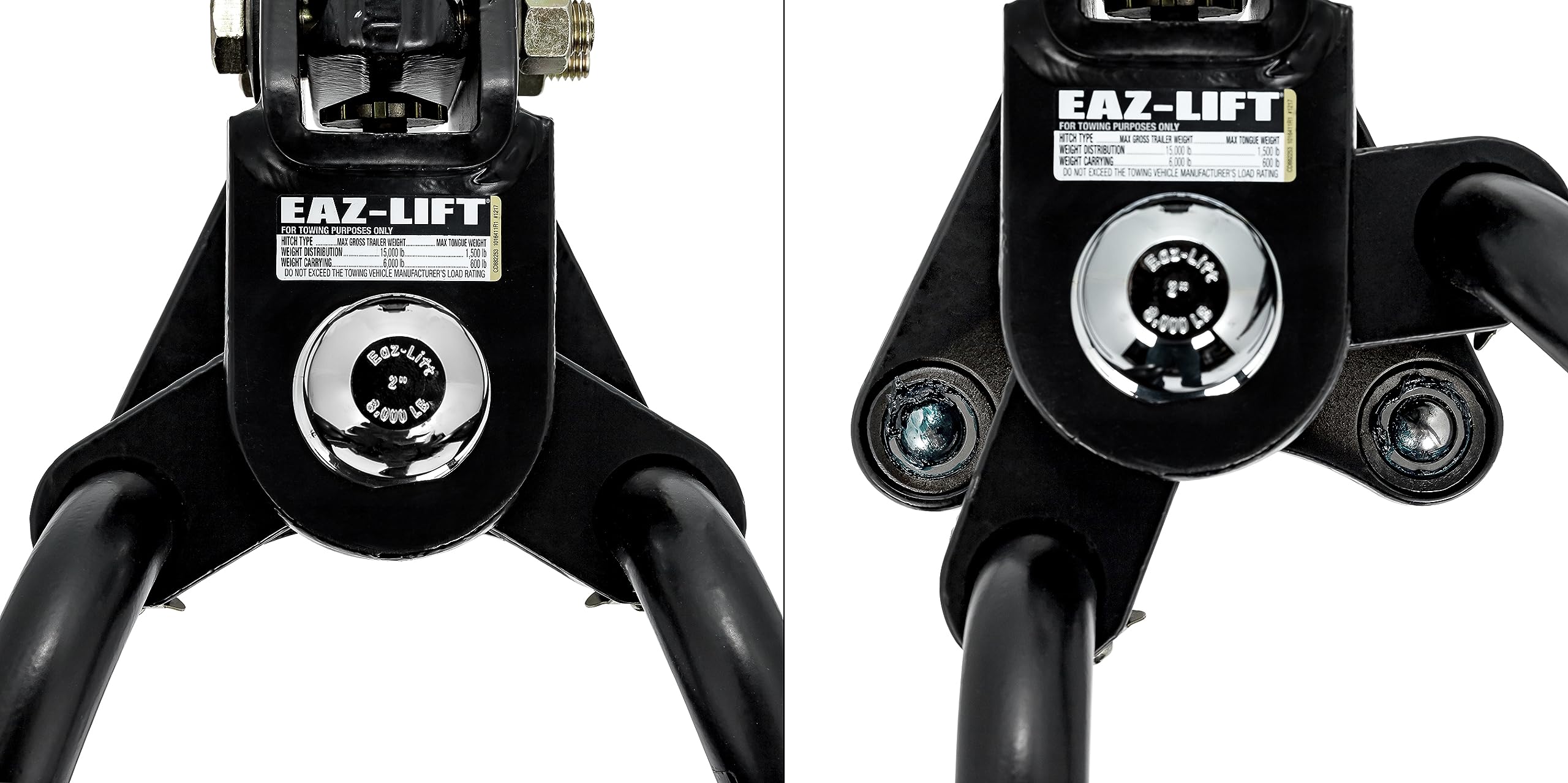 Eaz-Lift Camco ReCurve R6 600lb Camper/RV Weight Distribution Hitch - Features Premium Adaptive Sway Control & Includes 2" Hitch Ball w/8,000lb Max Rating - 800lb Max Tongue Weight Rating (48779)