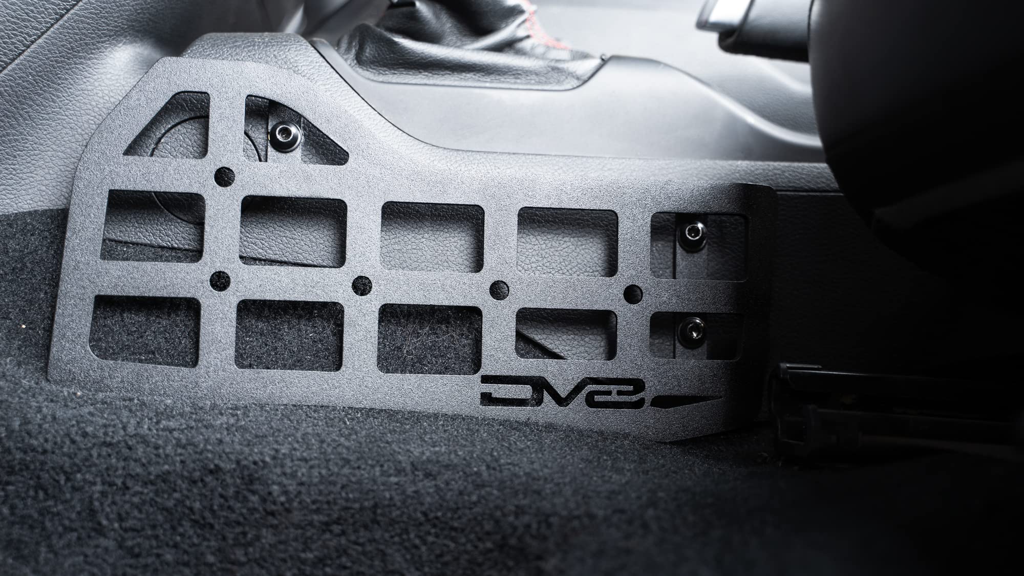 Molle Panels Center Console for 2018-2024 Jeep Wrangler & 2020-2024 Jeep Gladiator | Mount for Pouches, Med-Kits, Tools, Holsters & Other Accessories | Automatic & Manual Transmissions | DV8 Offroad