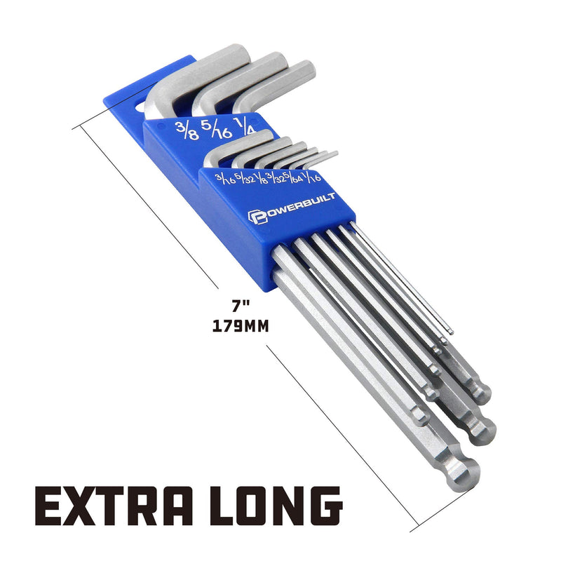 Long Arm Powerbuilt Alltrade Ballend Hex Key Set