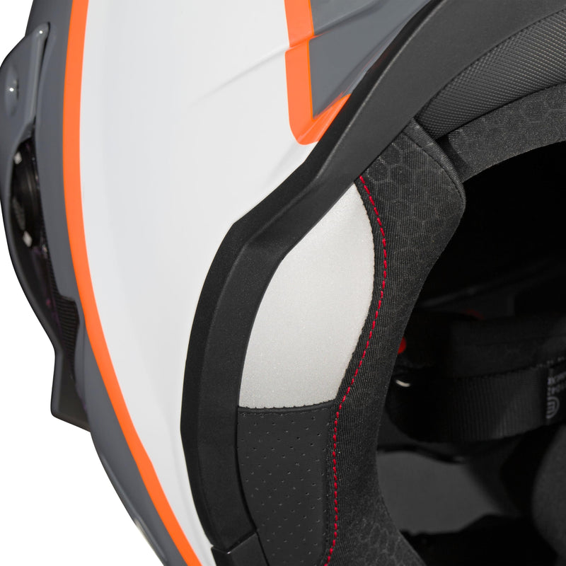 Simpson Bandit Xcursion Motorcycle Helmet - BC Orange - Large | Off Road Dirt Bike UTV Motocross ATV | Full Face | Removable Peak | Clear Pinlock Anti-Fog Visor Shield | DOT ECE Certified (XBBAOWLG)