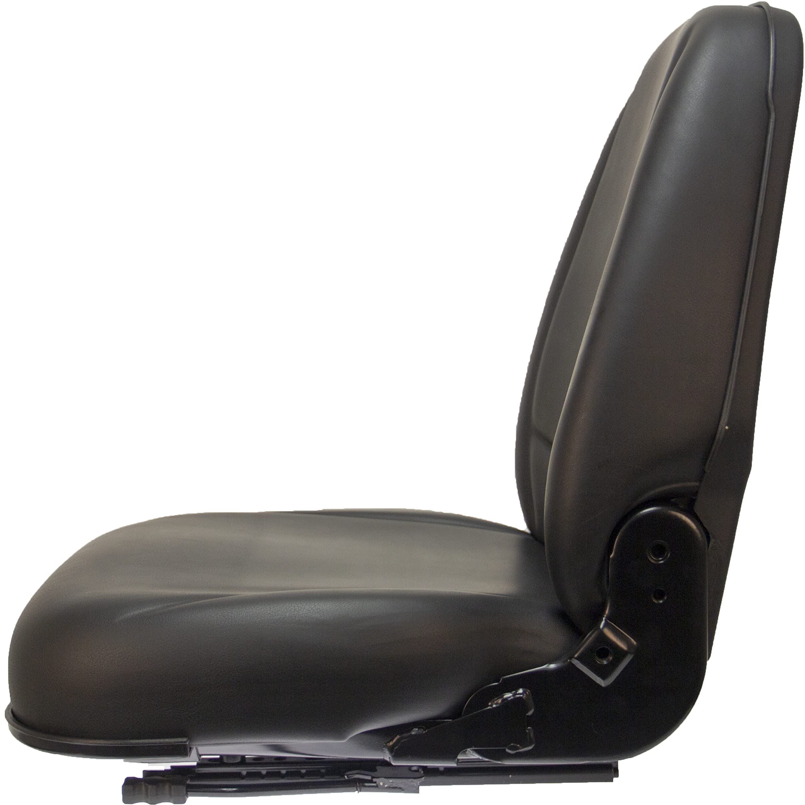 Deluxe Black Talon 230010BK High-Back Universal Replacement Tractor Seat, Slides, Black