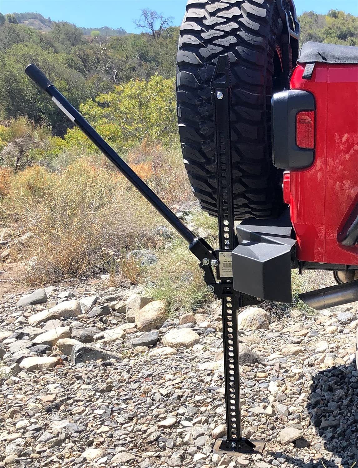 Trail Recovery Jack RAMPAGE PRODUCTS | 40" Max Lifting Height, Steel, Black | 86654 | Universal Fit