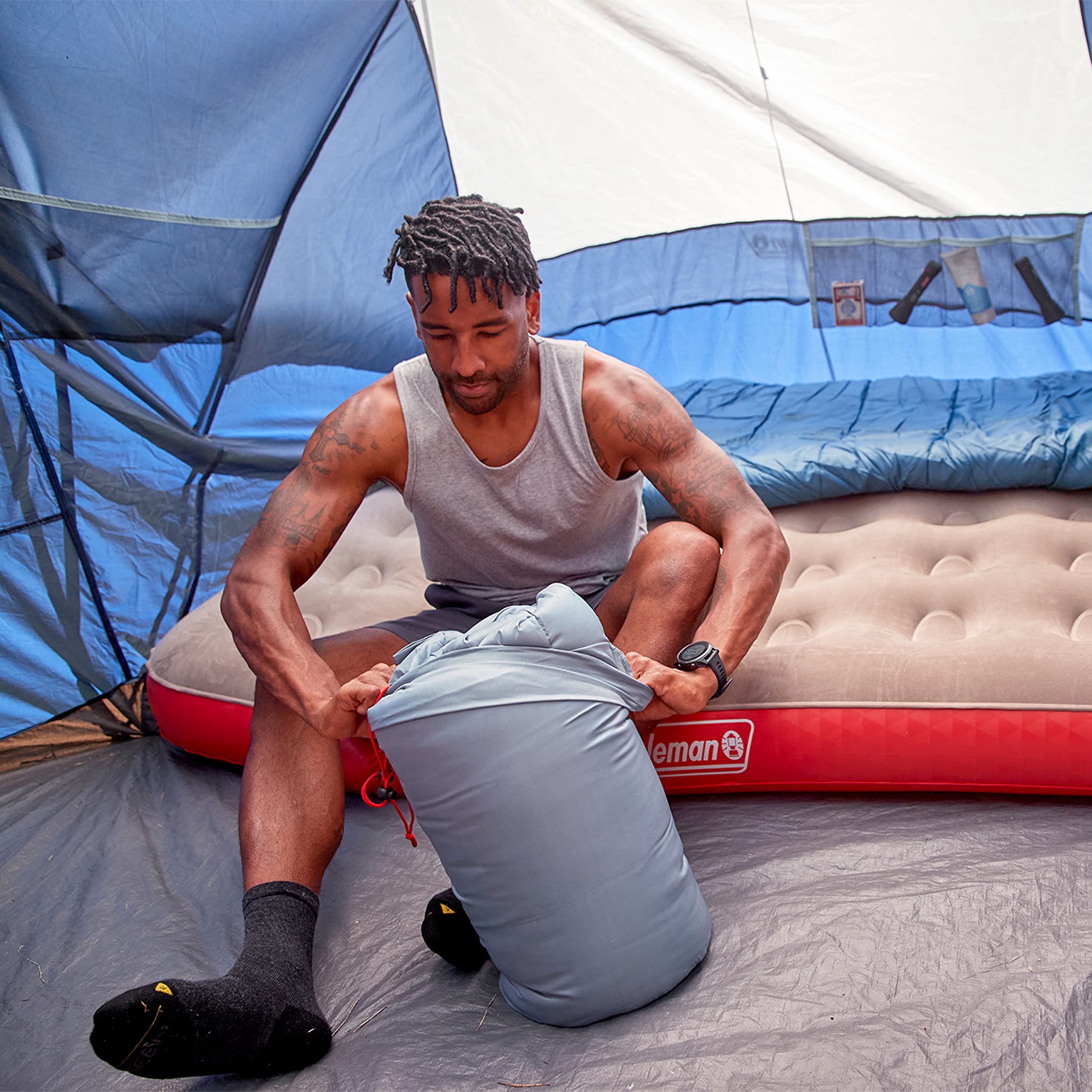 Tidelands Coleman Sleeping Bag—50° Mummy Sleeping Bag for Adults