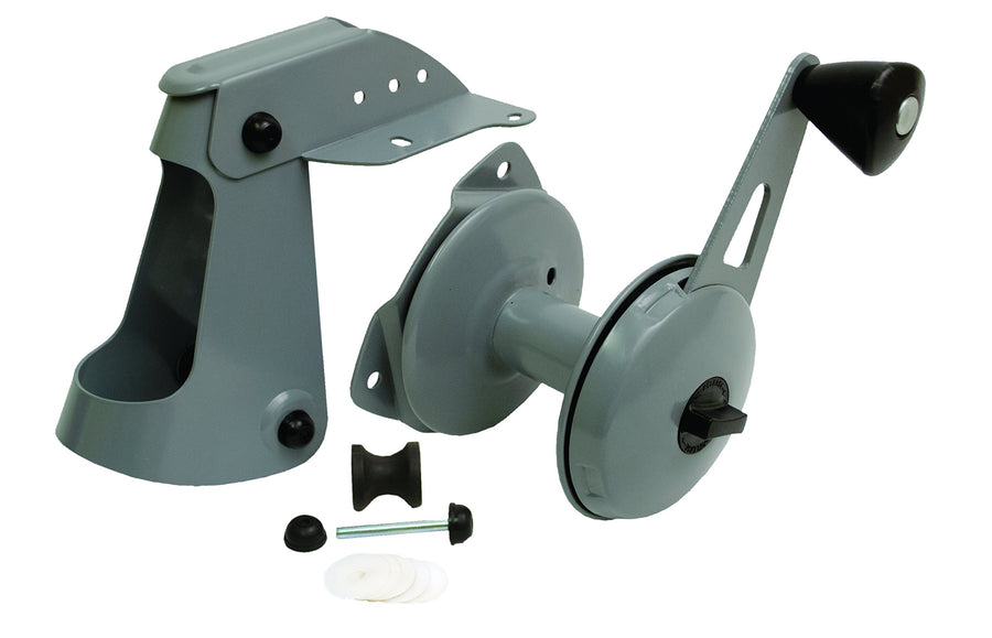 Attwood Anchor Lift System 13710-4, Lifts and Drops Anchor, Heavy-Gauge Steel, Self-Lubricating Nylon Wheels