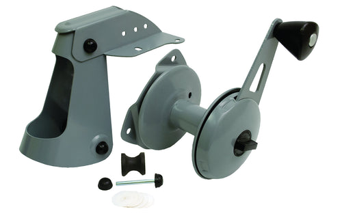 Attwood Anchor Lift System 13710-4, Lifts and Drops Anchor, Heavy-Gauge Steel, Self-Lubricating Nylon Wheels