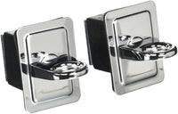 Chrome Stake Pocket Anchor Erickson with Rubber Base Block, (Pack of 2)