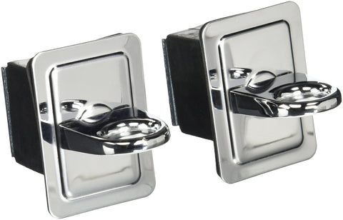 Chrome Stake Pocket Anchor Erickson with Rubber Base Block, (Pack of 2)
