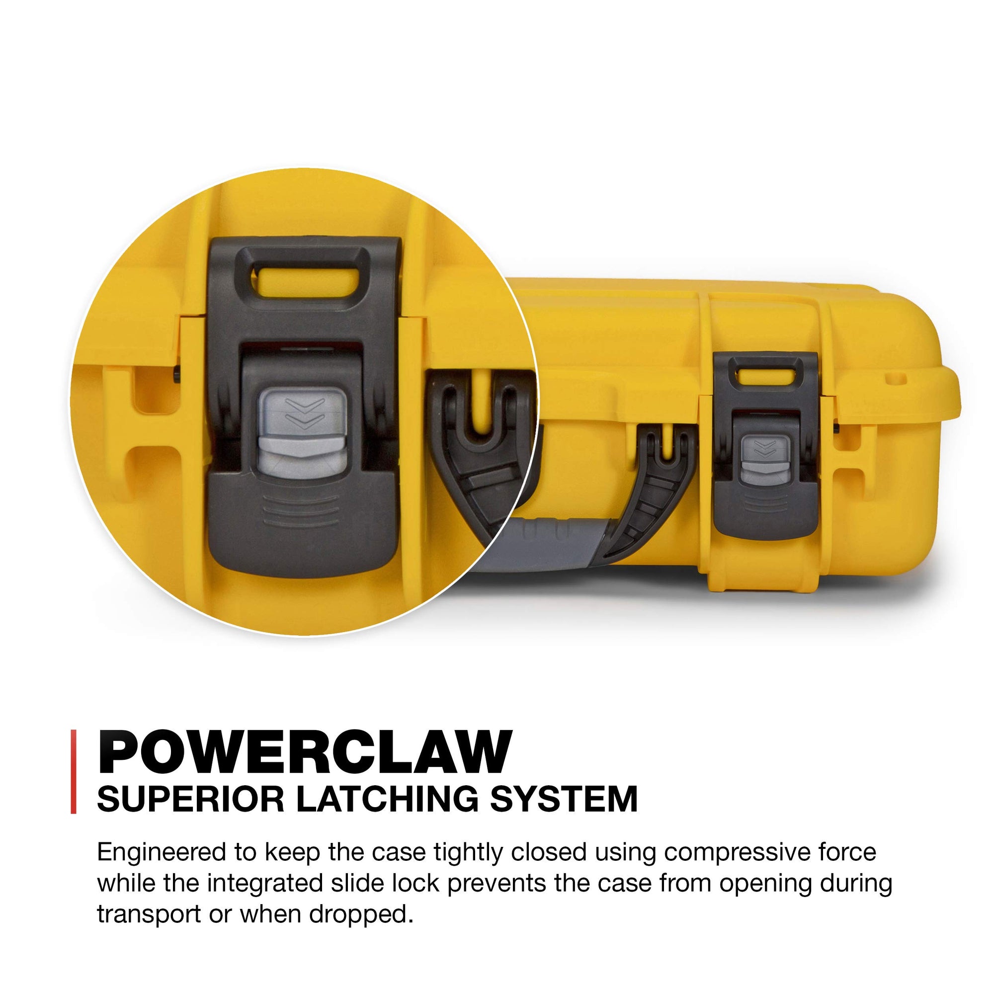 Waterproof Nanuk 910 Hard Case with Foam Insert for DJI Mavic Mini 2 Fly More - Yellow