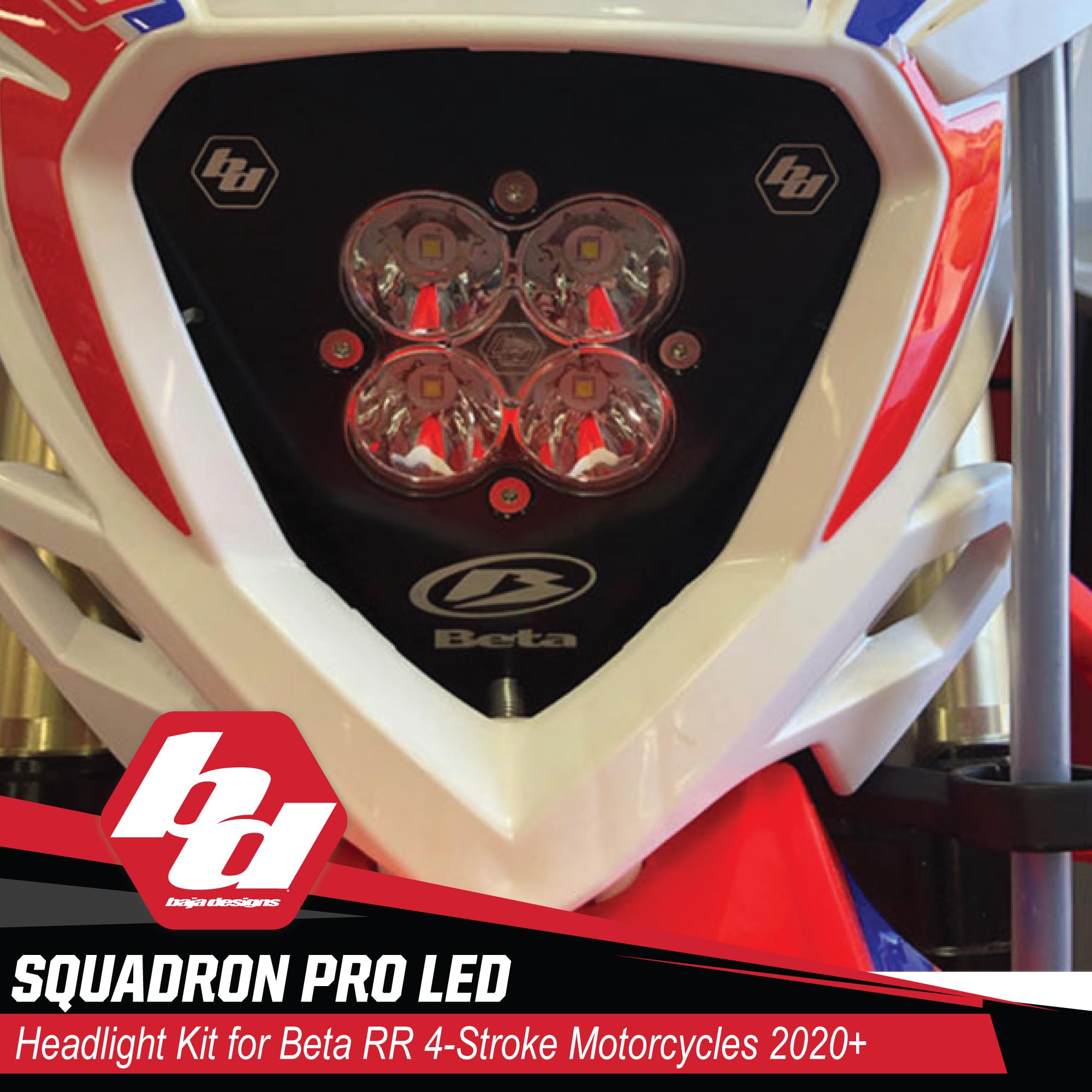 Baja Designs Headlight Kit Squadron Pro for Beta RR 4-Stroke Motorcycle 2020+
