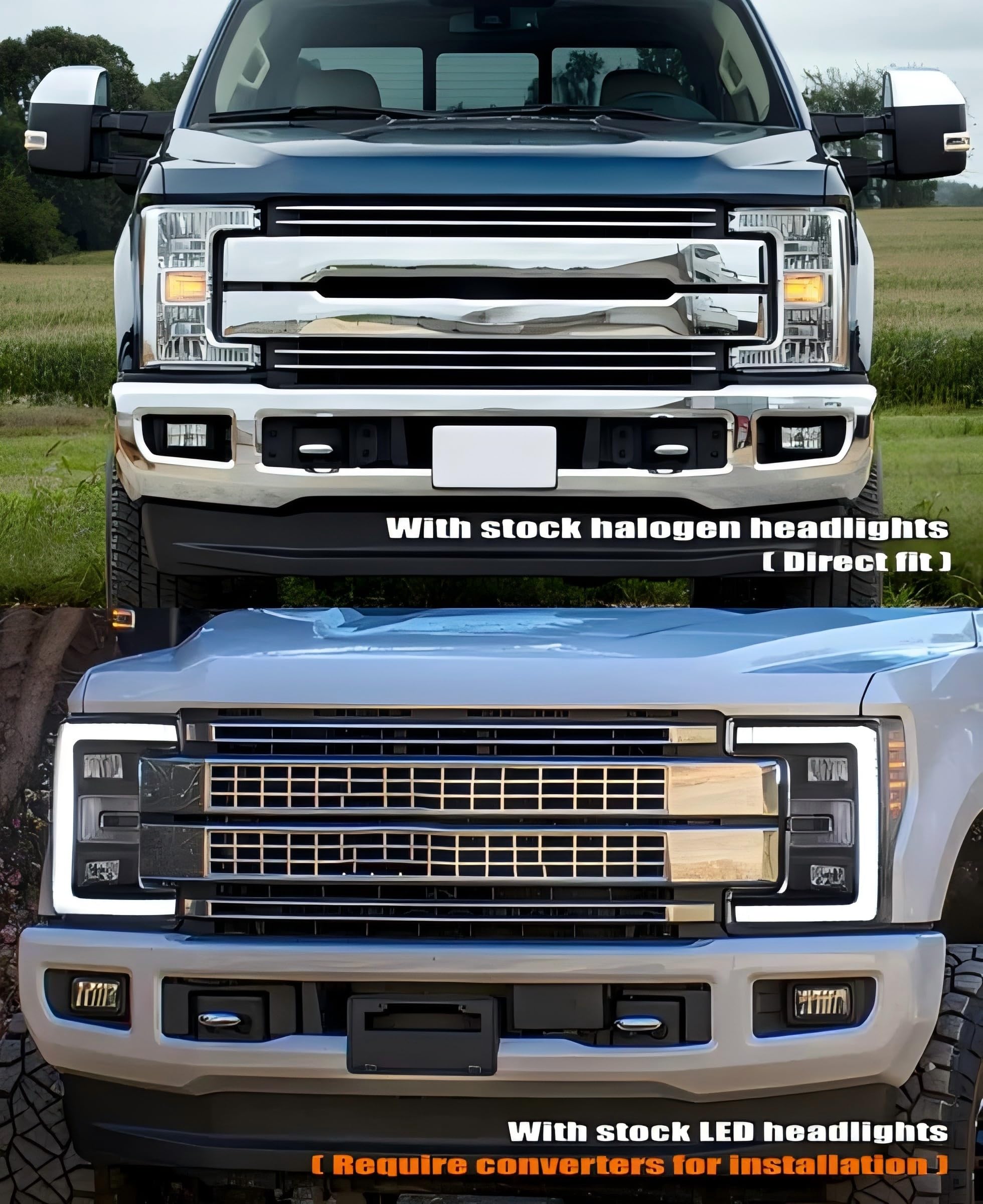 AlphaRex MKII Projector Headlights for 17-19 Super Duty LUXX-Series LED Alpha-Black