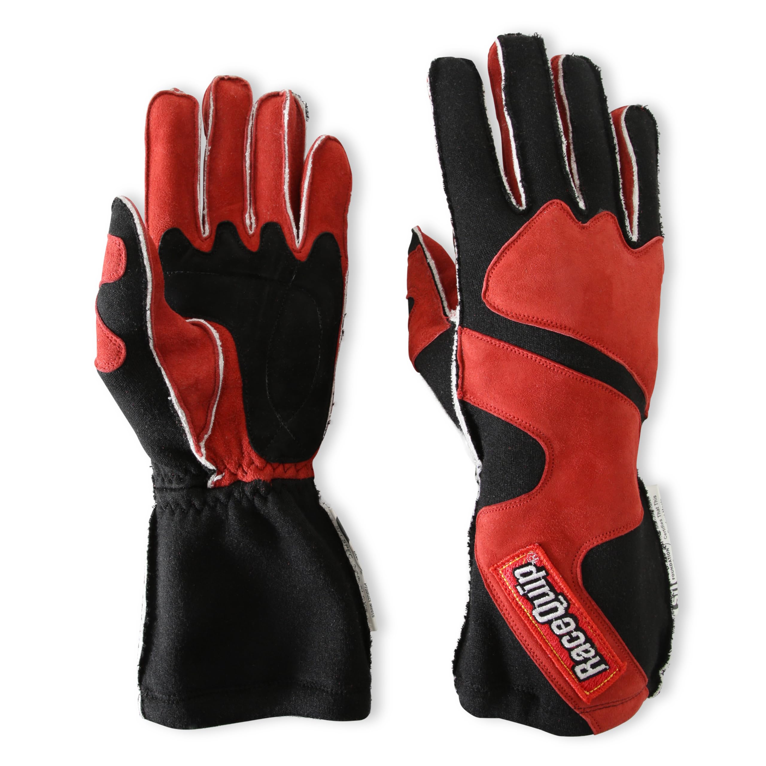 356103RQP RaceQuip® Driving Gloves 356 Series - SFI 3.3/5 - Red/Black - Medium