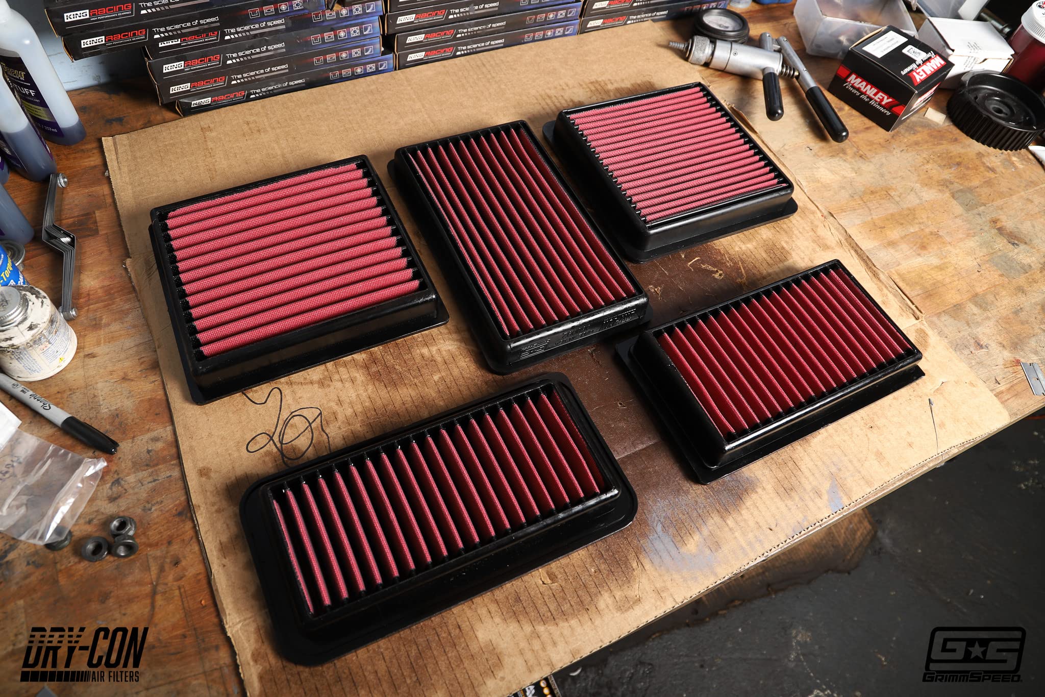 Dry-Con GrimmSpeed Air Filter Compatible with 12-20 Subaru BRZ/FRS/86 (17-19 Auto Trans)