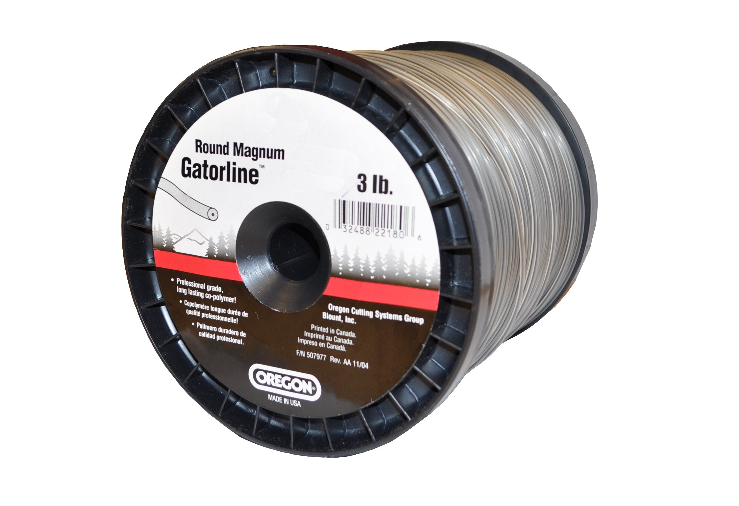 Oregon Heavy-Duty 22-170 Magnum Gatorline Round String Trimmer Line .170-Inch Diameter 3-Pound Spool