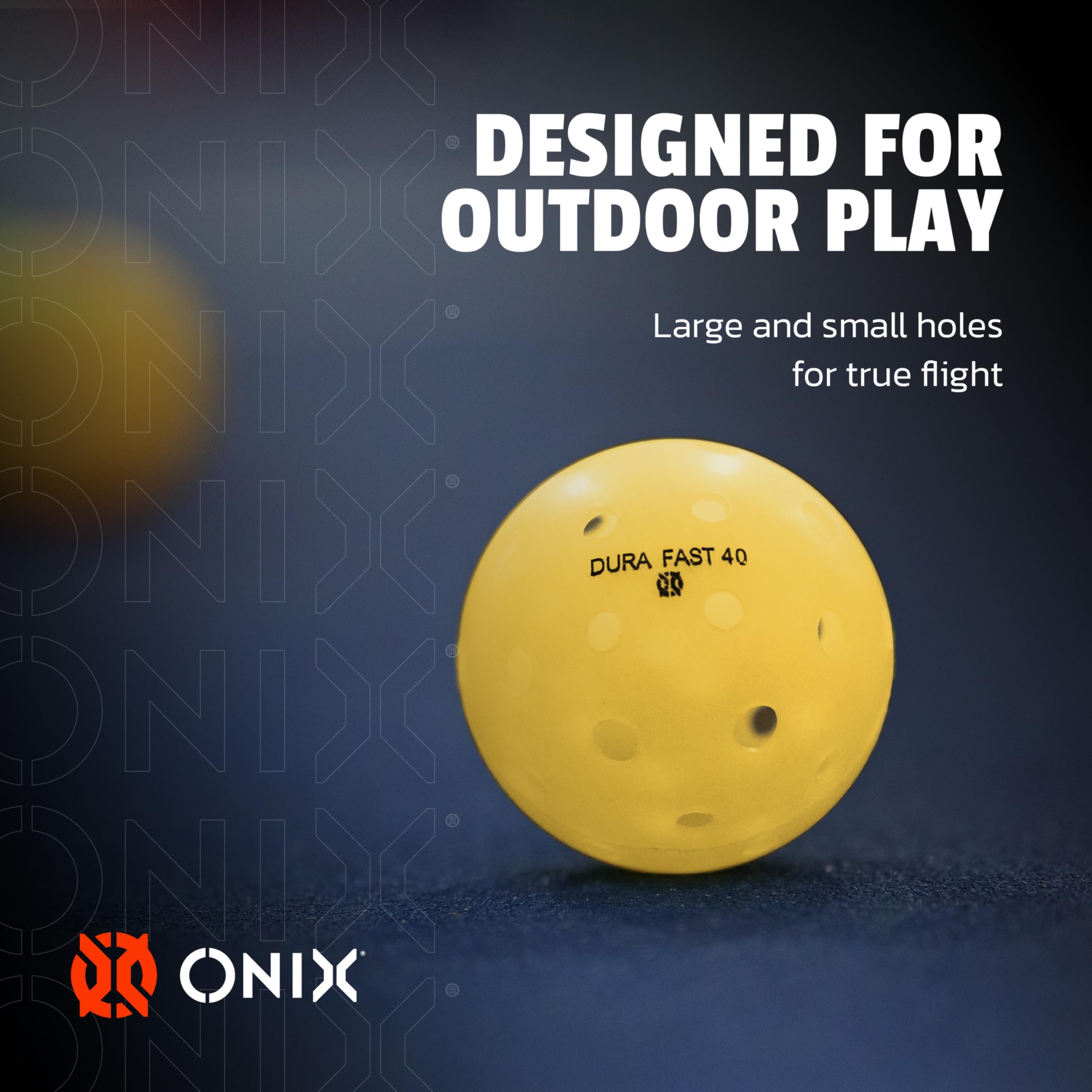 Fast DURA Onix 40 Outdoor Pickleballs – Yellow