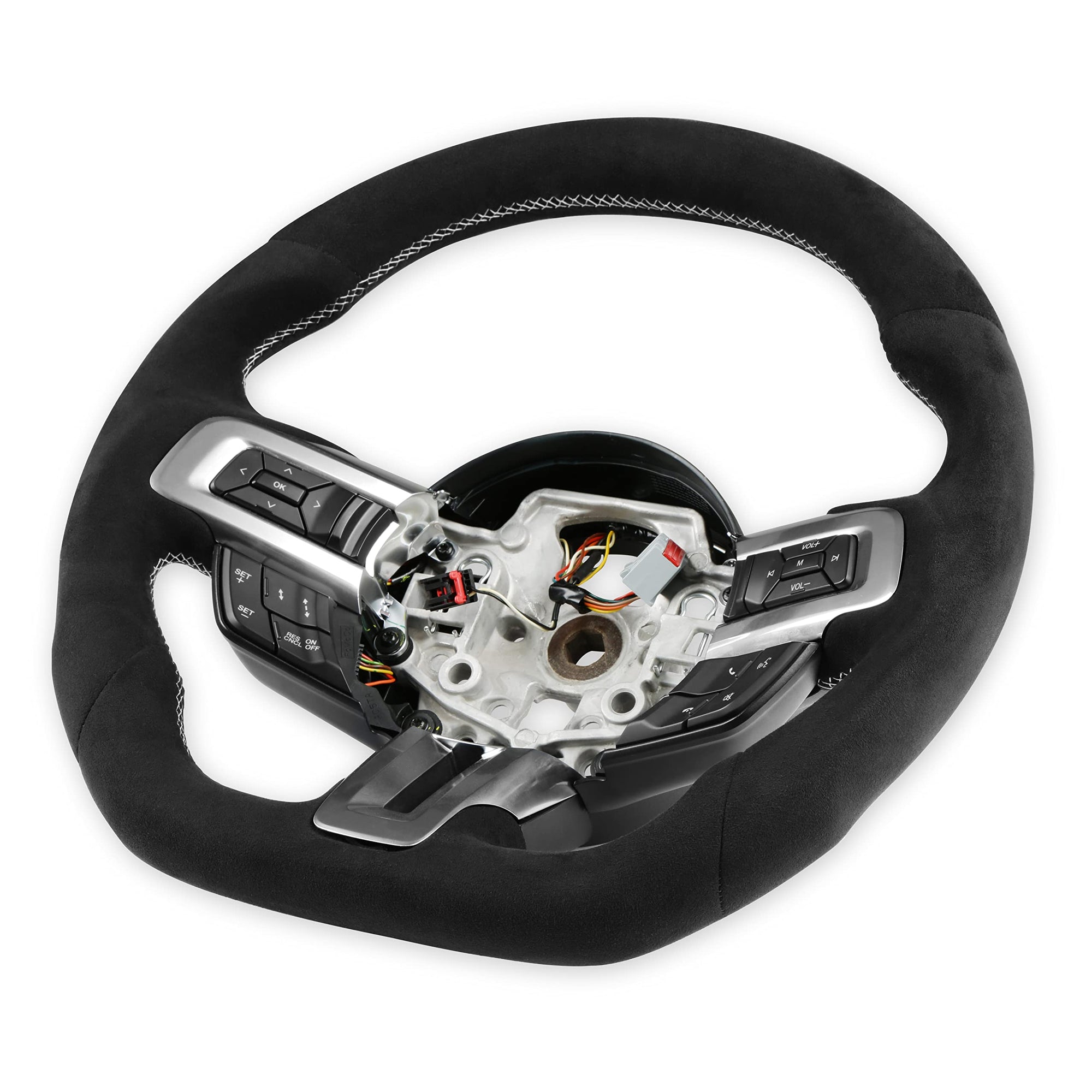 Steering Wheel Rekudo RK950-08 - Synthetic Suede Wrapped - Heated