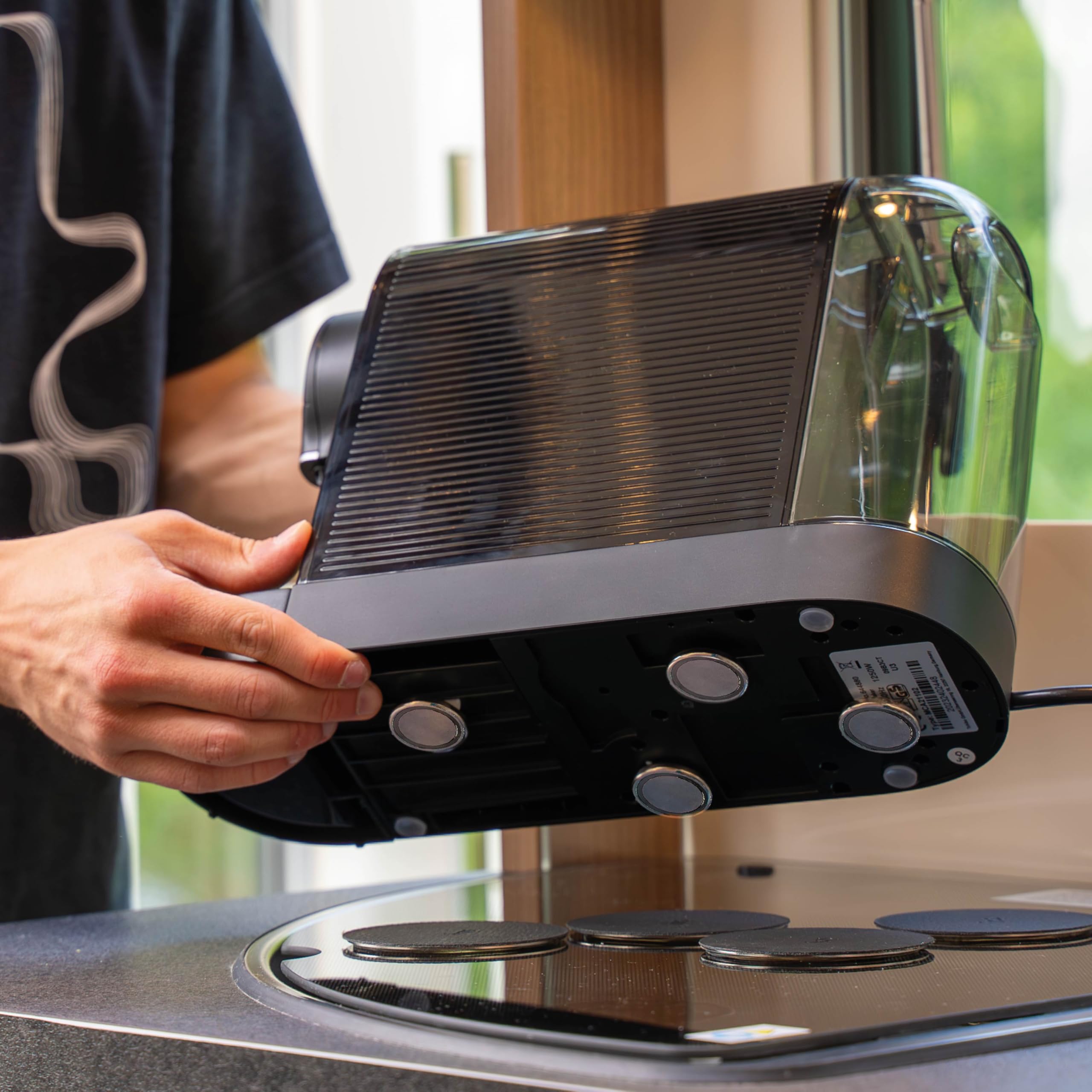 Magnet Power Bundle XXL silwy® – Smart Storage Solution for Small Coffee Machines – Includes Removable Metal Pads – Perfect for Travel