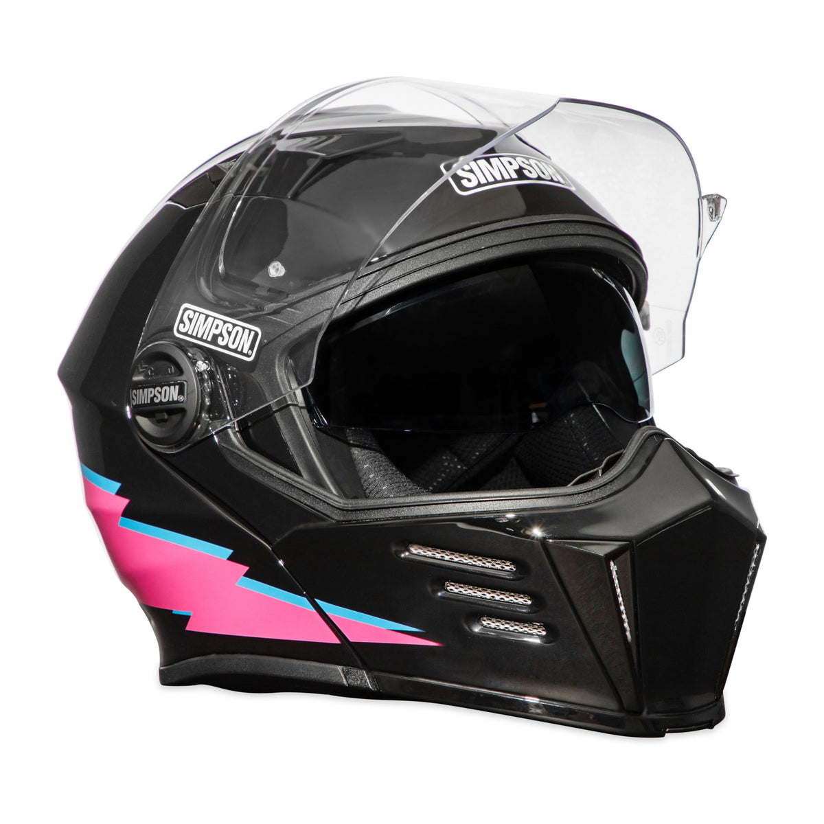 Simpson Motorcycle Helmet Mod Bandit - US Limited Edition Radical - Large | Modular Full-Face Helmet Clear Visor Shield DOT ECE Certified for Street, Cruiser & Touring Riders (M5928LG)