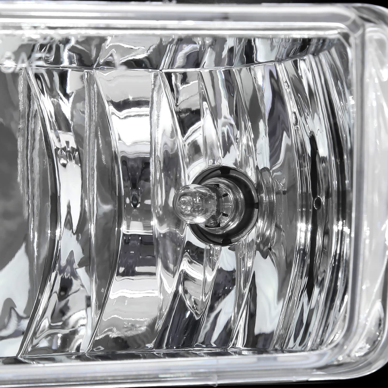 Clear SPEC-D TUNING Bumper Driving Fog Lights + Bulbs + Switch w/Chrome Trim Compatible with 2015-2020 Chevy Tahoe, L+R Pair Assembly