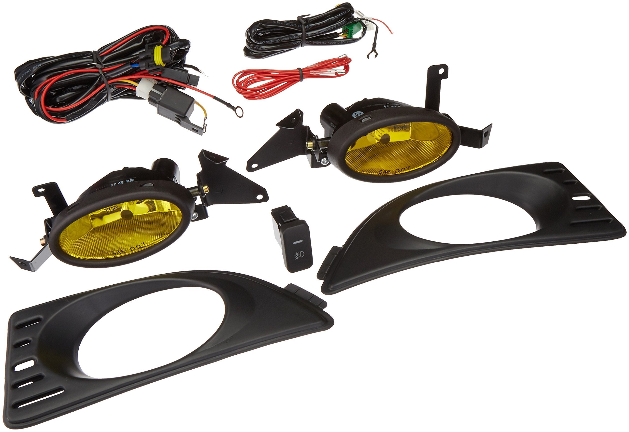 OEM Series Winjet for [2005 2006 2007 Acura RSX] Driving Fog Lights + Switch + Wiring Kit