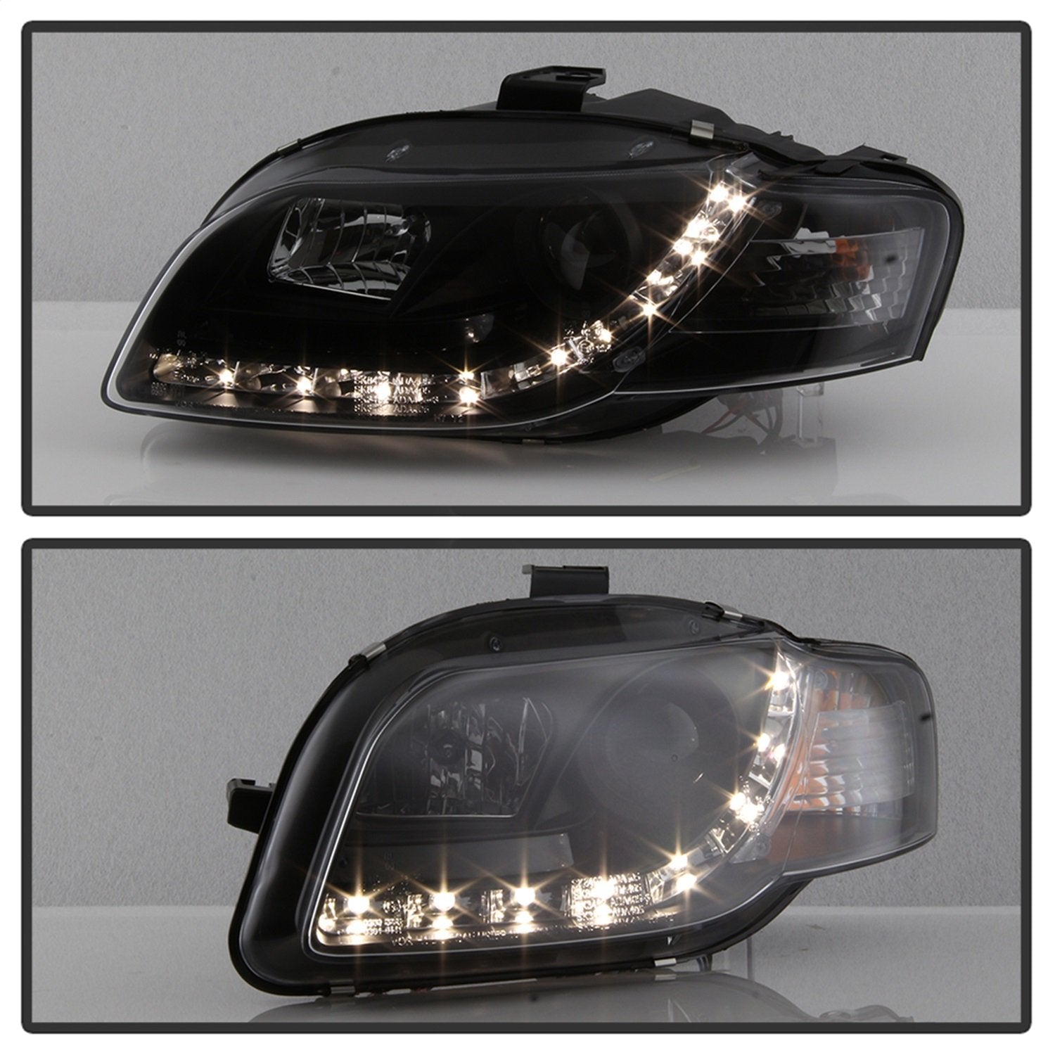 Headlights Spyder Signature (PRO-YD-AA405-DRL-BK)
