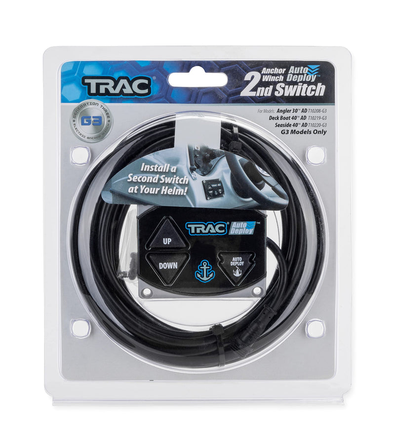 Camco Trac Outdoors G3 AutoDeploy Anchor Winch Second Switch - Features Up/Down/Auto Operation - for Use with TRAC Electric Anchor Winches Angler & Deckboat Models (69045)
