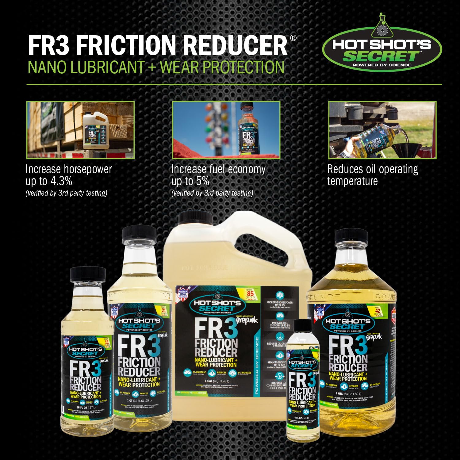 HSSFR316Z Hot Shot's Secret Friction Reducer, 16 fl. oz