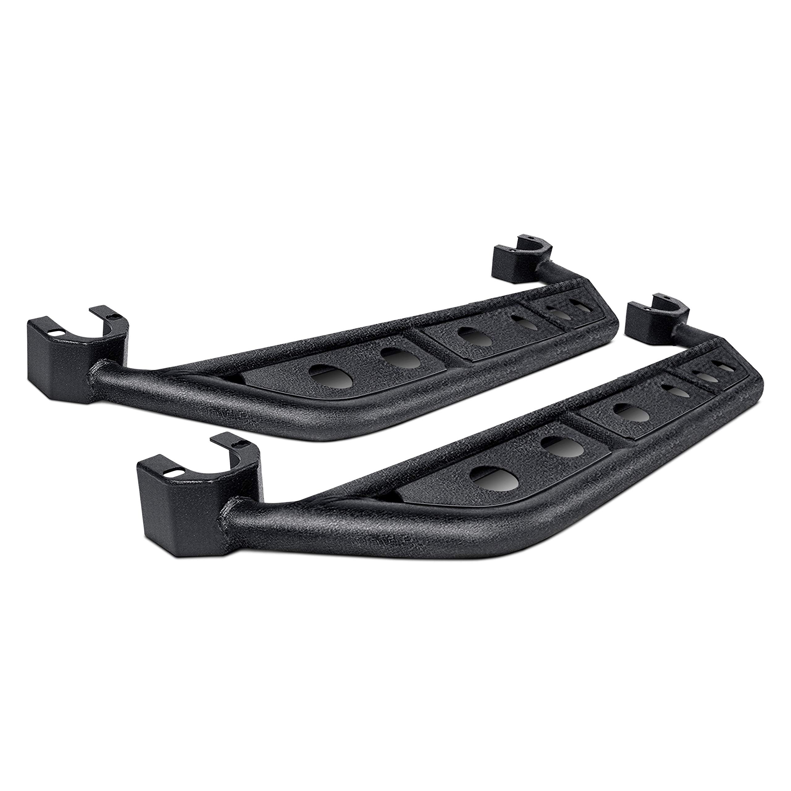Jeep Wrangler FISHBONE Side Steps 07-17 JK 2 Door Steel Black Textured Powdercoat