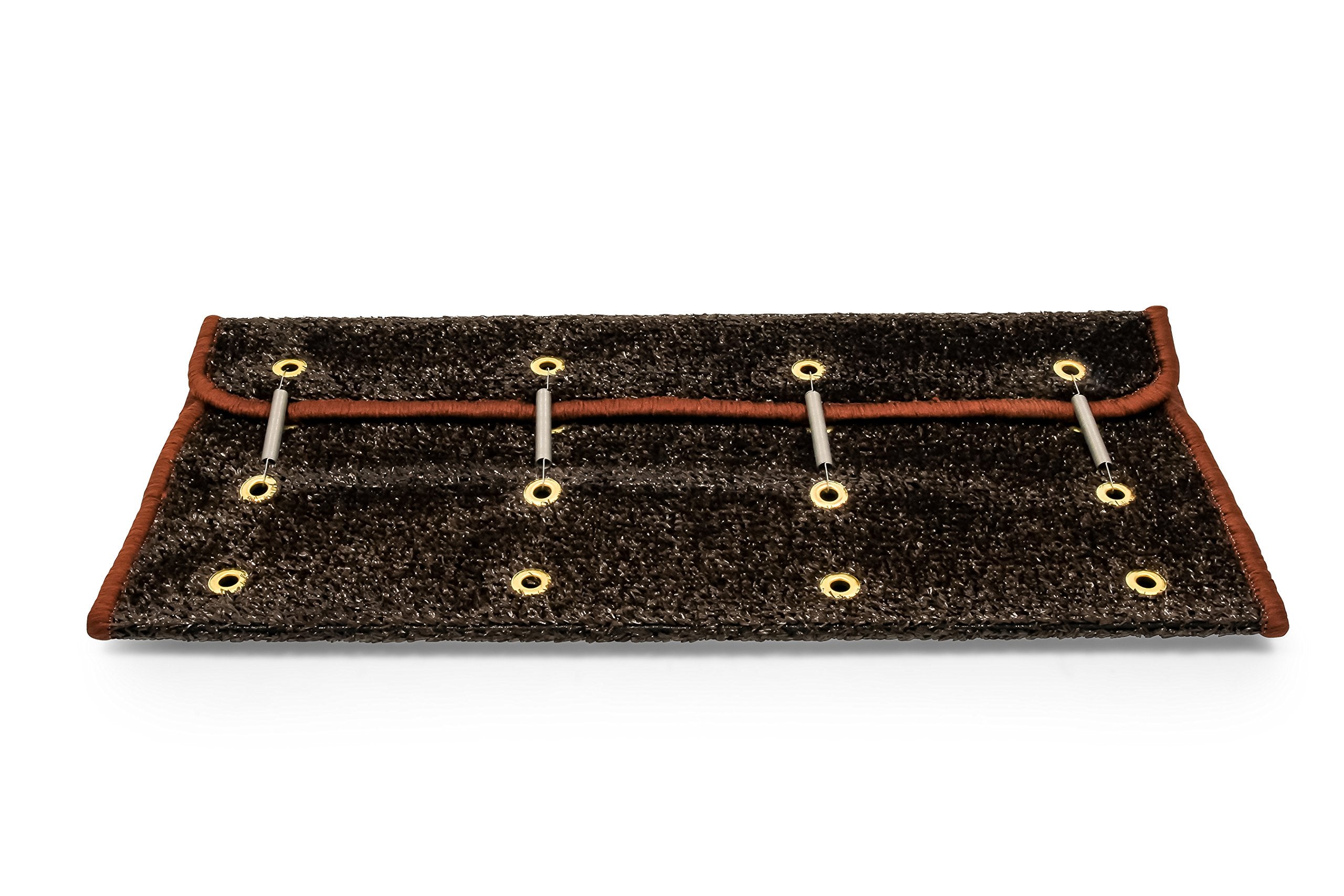 Brown CAMCO 42944 Premium Wrap Around RV Step Rug (Turf Material (22" x 23"))