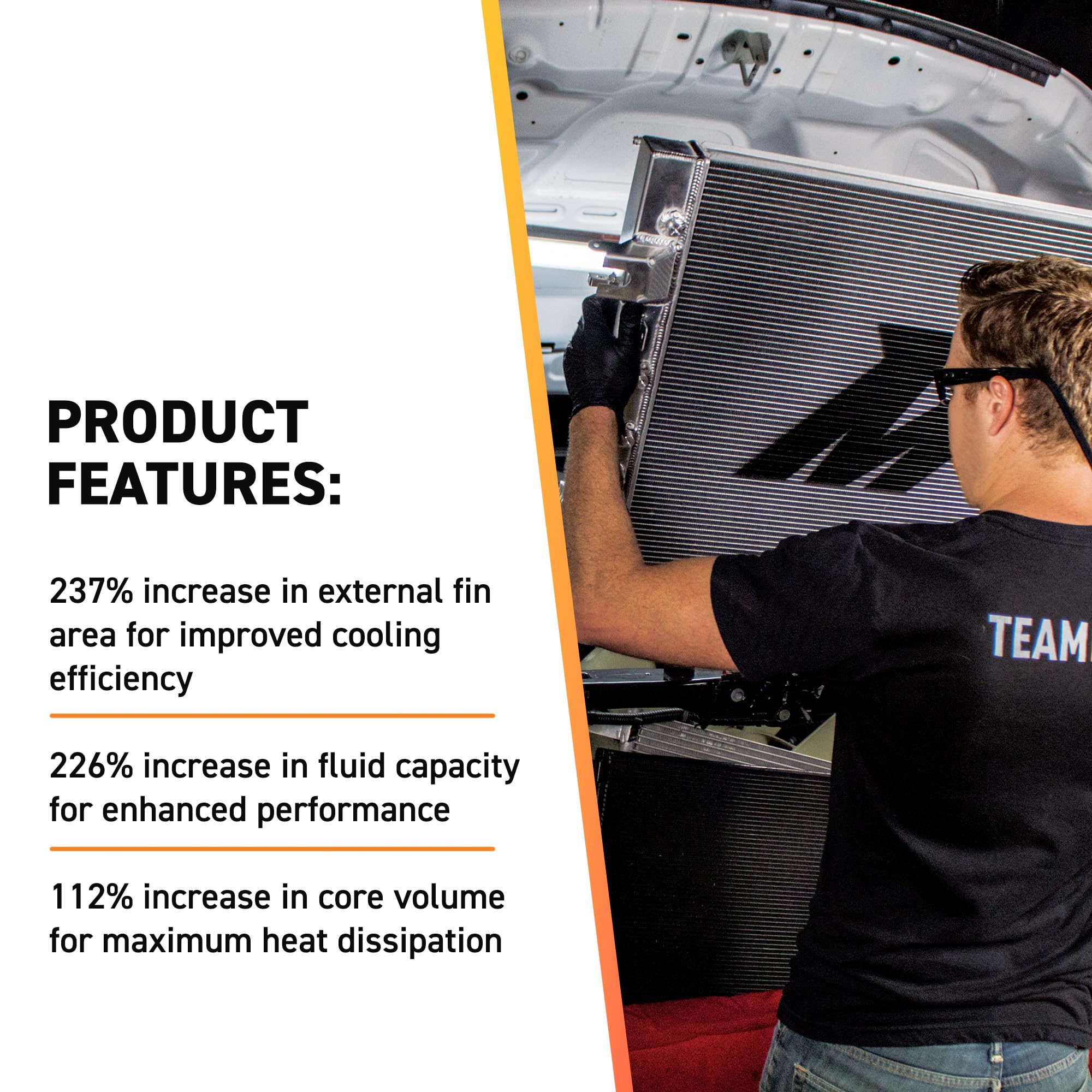 Mishimoto Transmission Cooler MMTC-RAM-15SL, Compatible with Dodge Ram Cummins 6.7L, 2015-2018