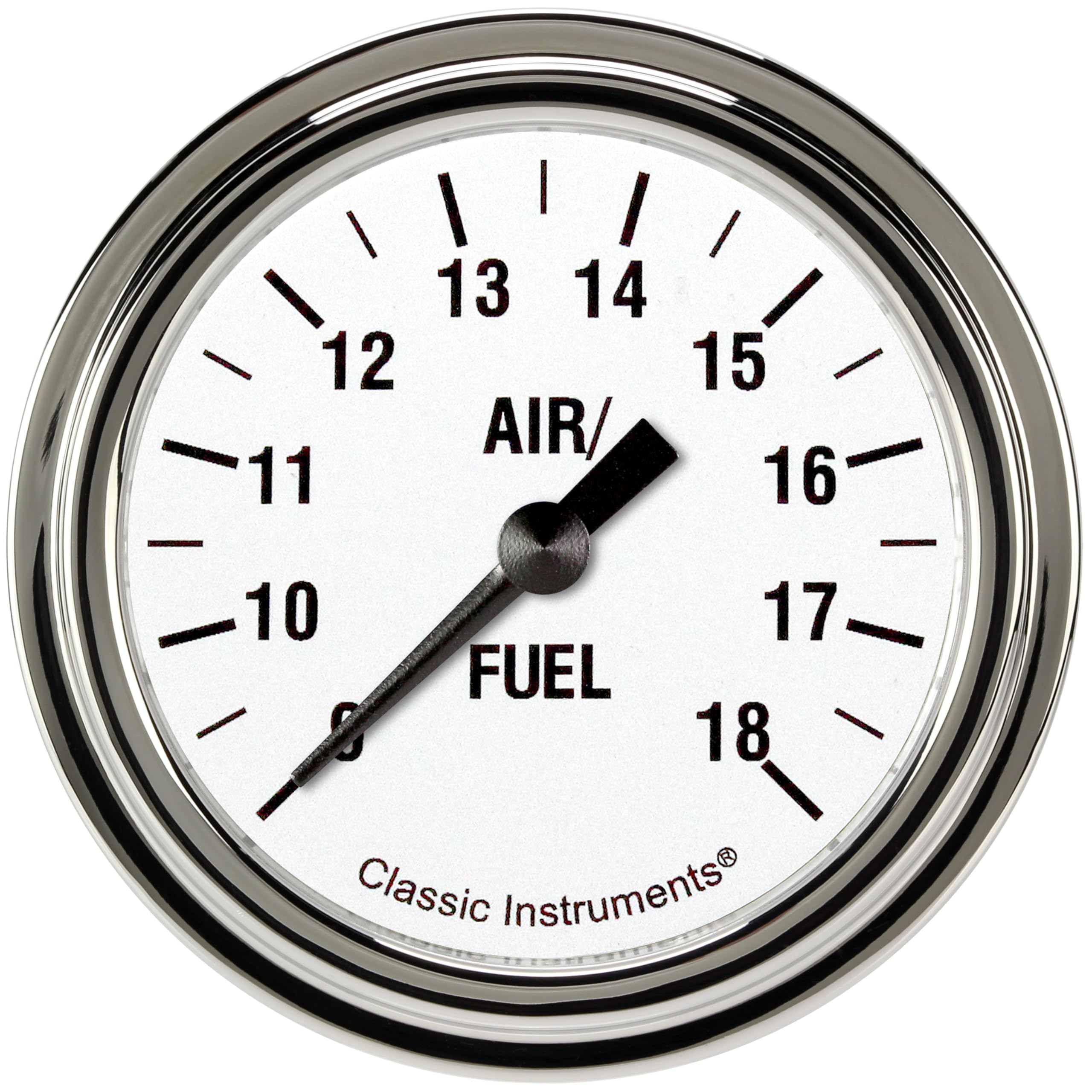 White Hot Classic Instruments 2-5/8" Air Fuel Ratio Gauge WH394SLF