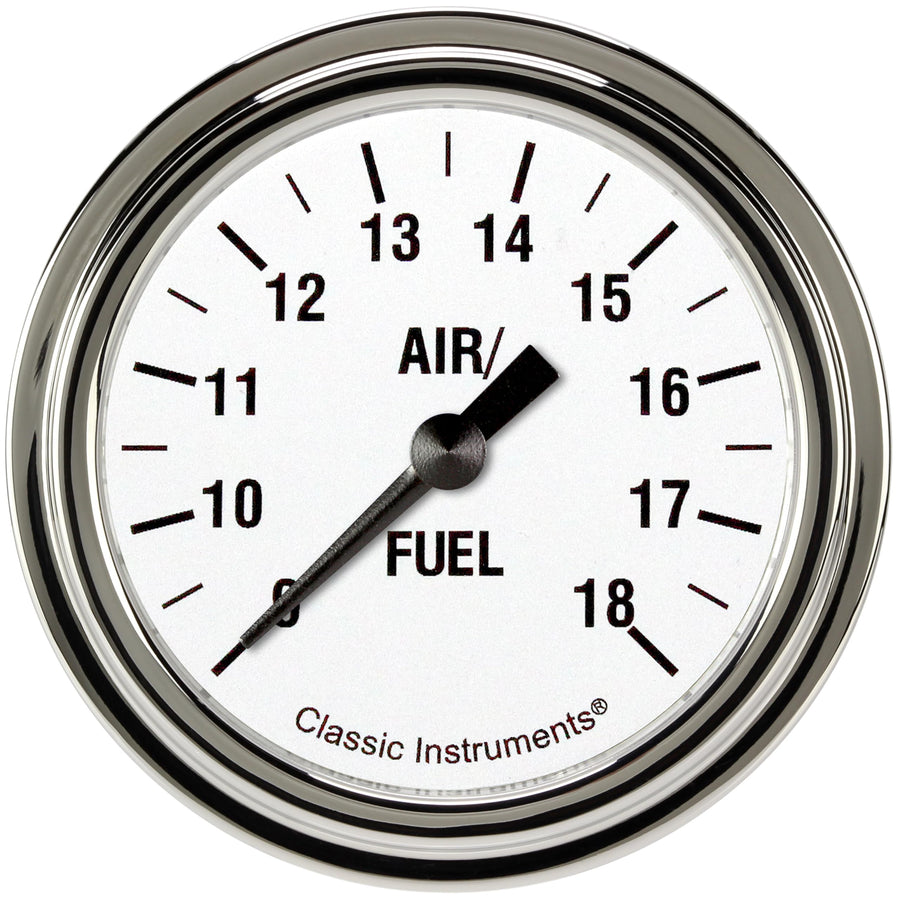 White Hot Classic Instruments 2-5/8" Air Fuel Ratio Gauge WH394SLF
