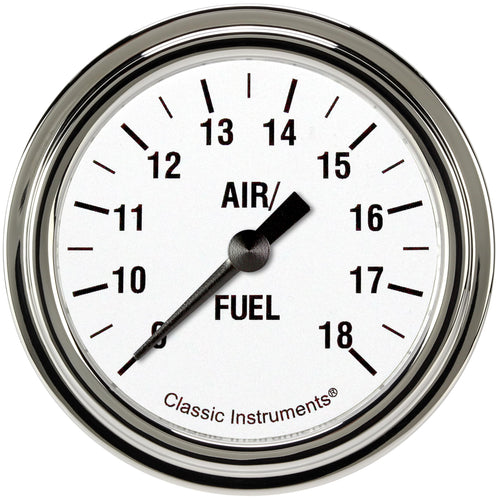 White Hot Classic Instruments 2-5/8" Air Fuel Ratio Gauge WH394SLF