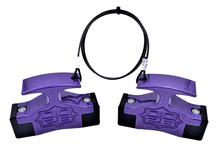 Gen 2 Mean Stop Hydraulic Steering Locks (Comes with .75" Diameter 4" Width Rod Clips) (Purple)
