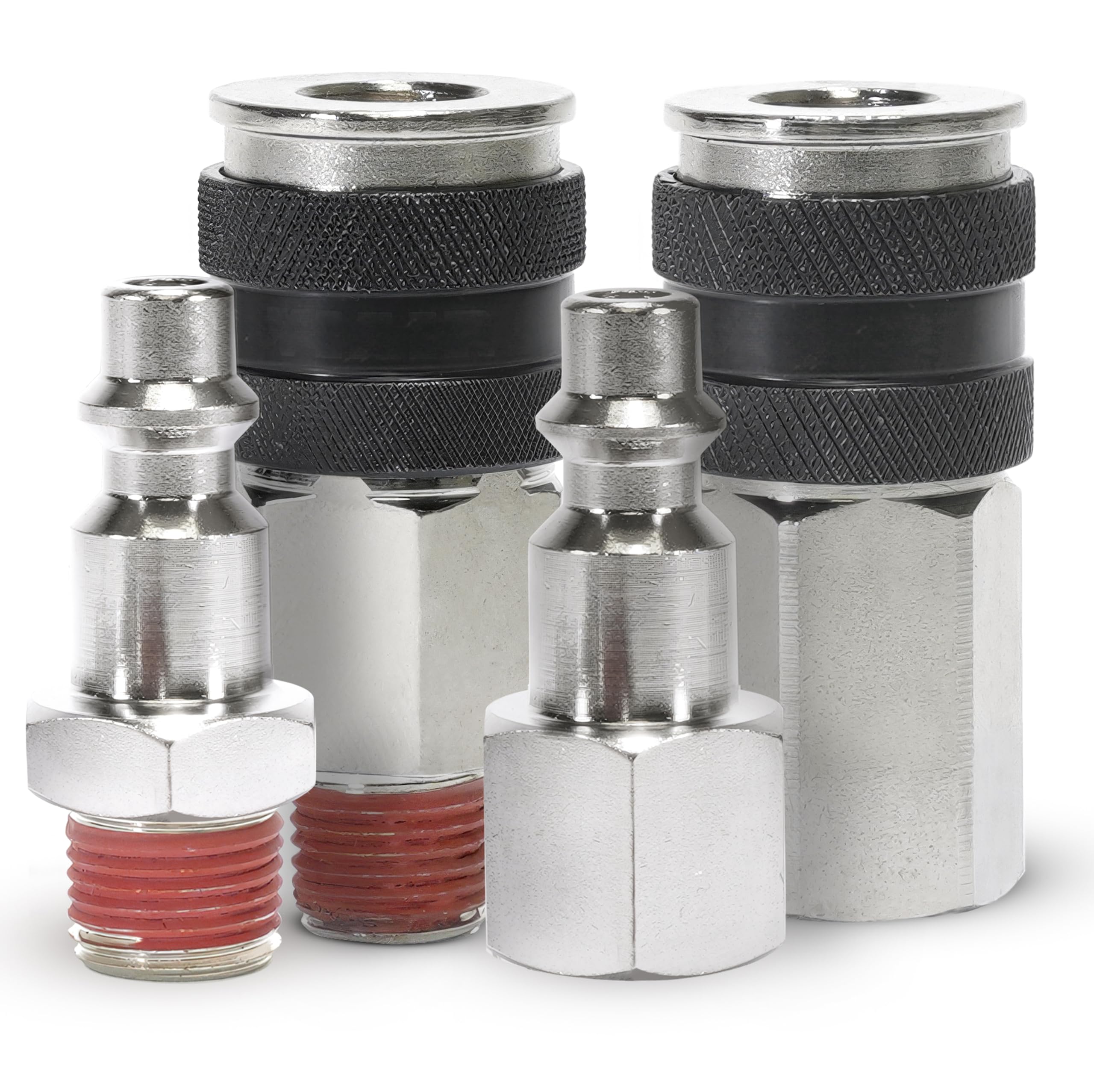 1/4" NPT M & F Couplers, 1/4" M & F Quick Connect Studs, NO LOGO
