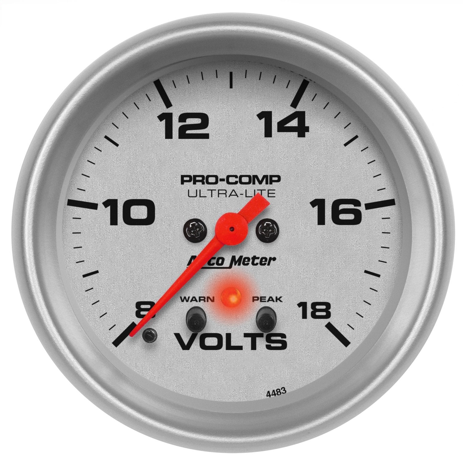 Auto Meter Ultra-Lite 4483 Electric Voltmeter Gauge