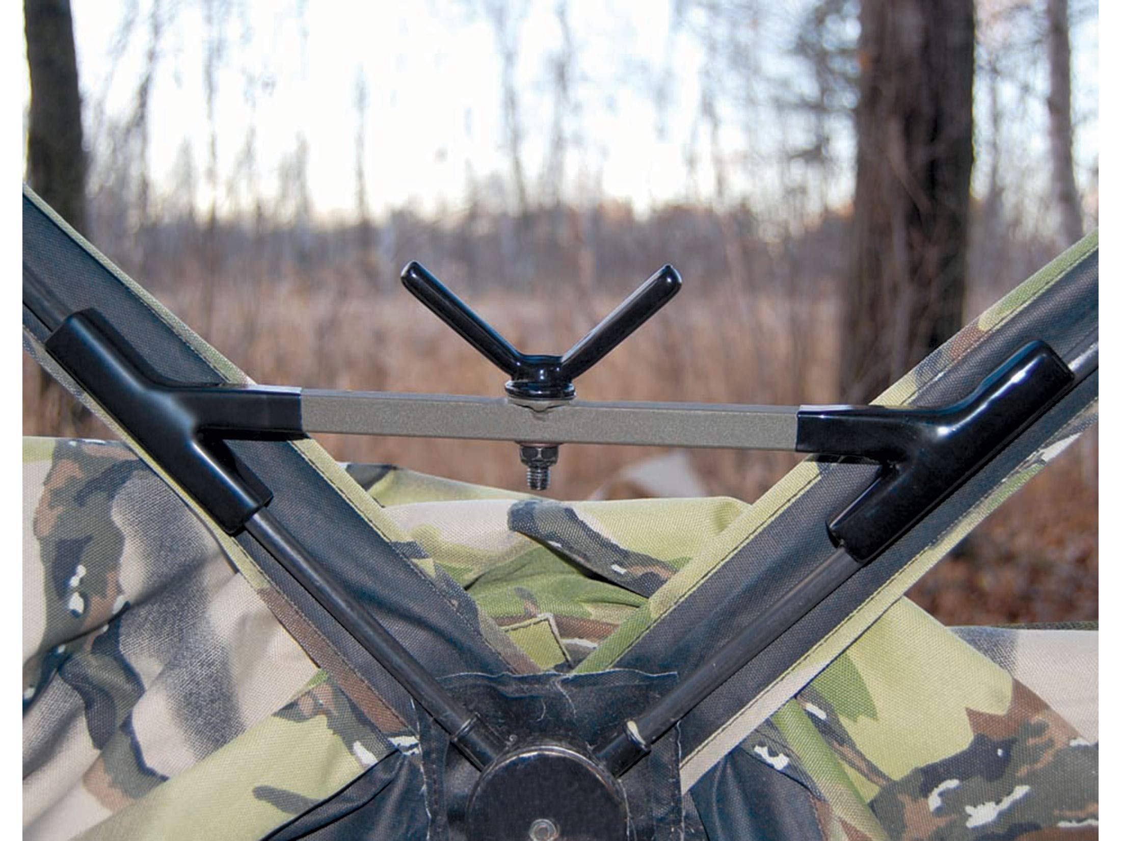Brown HME Easy Aim Ground Blind Gun Rest Steel