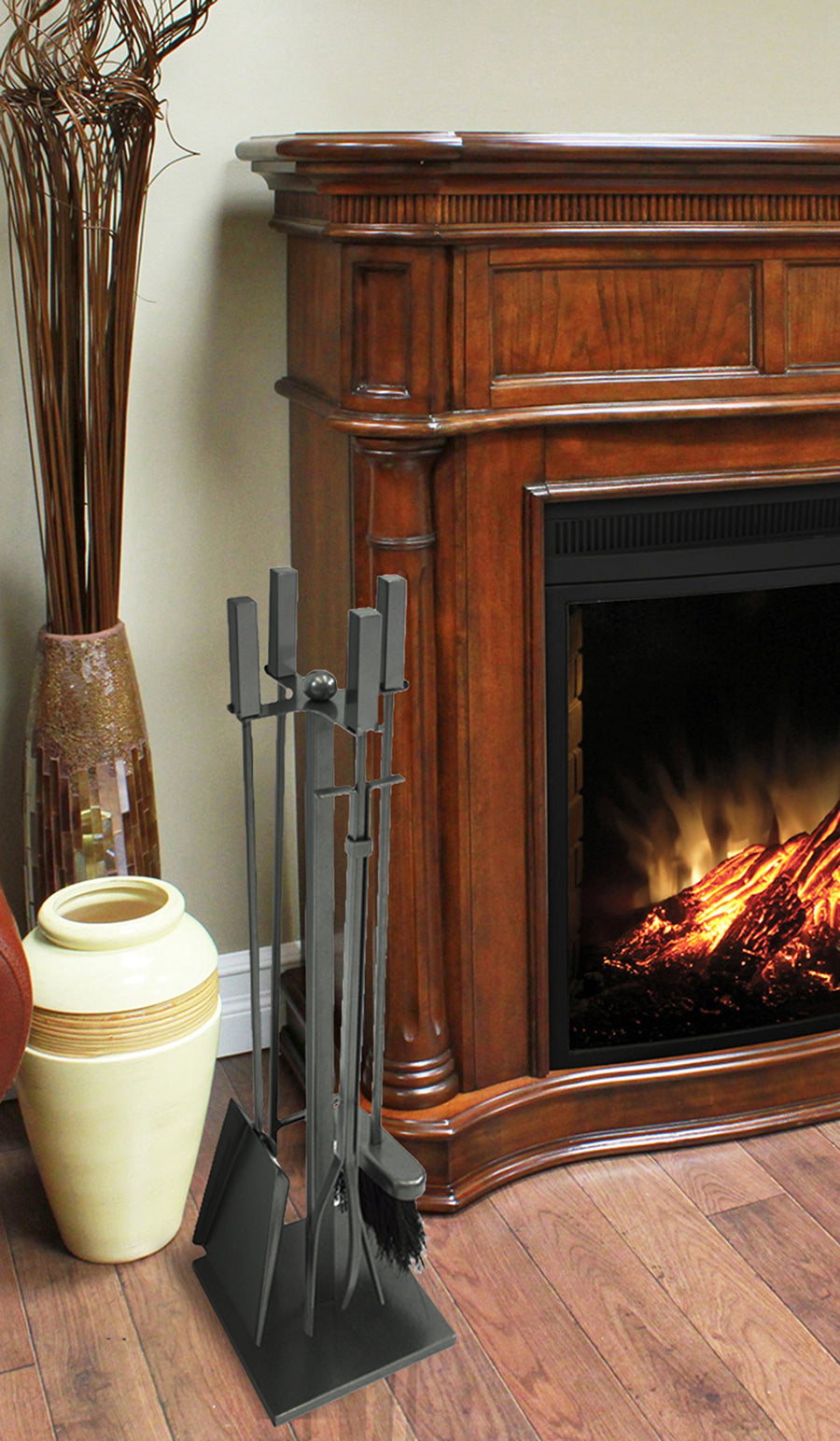 Atticus Pleasant Hearth Fireplace Tool Set