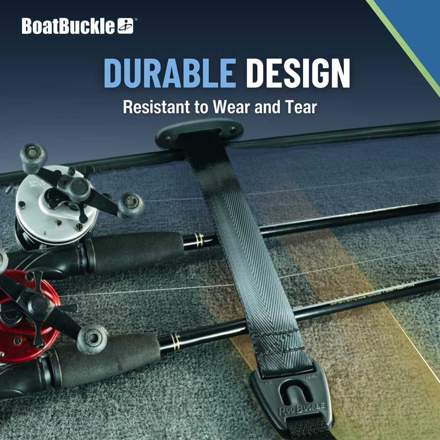 Gunwale/Deck Mount BoatBuckle F14200 Retractable Rod Tie-Down