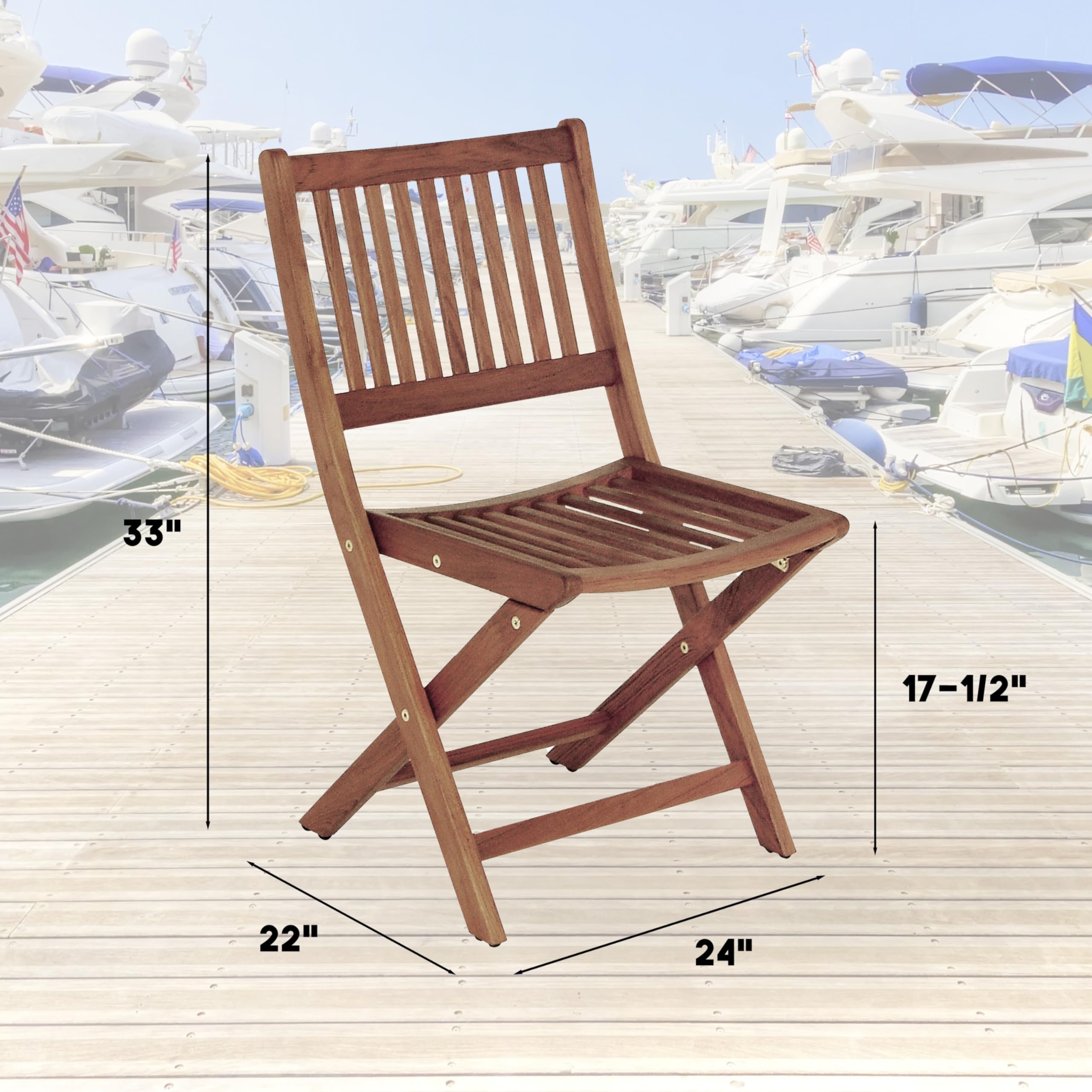 Folding Chair Whitecap 63071 Teak
