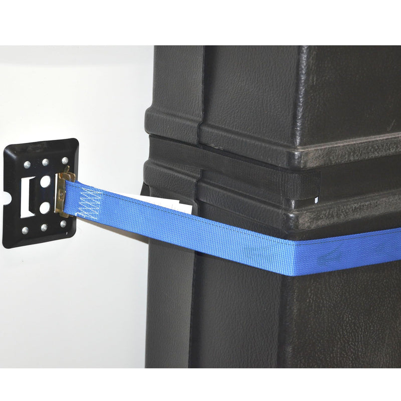 2" x 12' Blue Erickson Ratcheting E-Track Logistic Strap