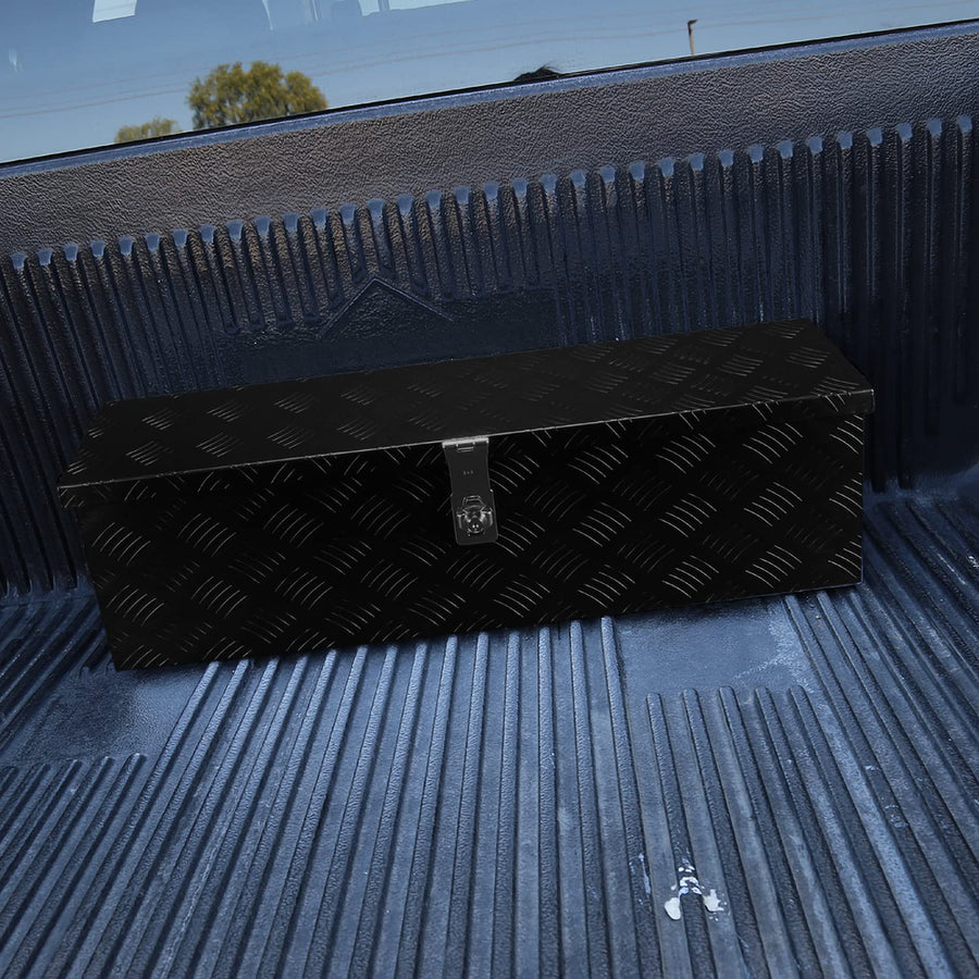 Heavy Duty Spec-D Tuning 31" Black Aluminum Tool Box Truck Pickup Underbody Storage + Handles