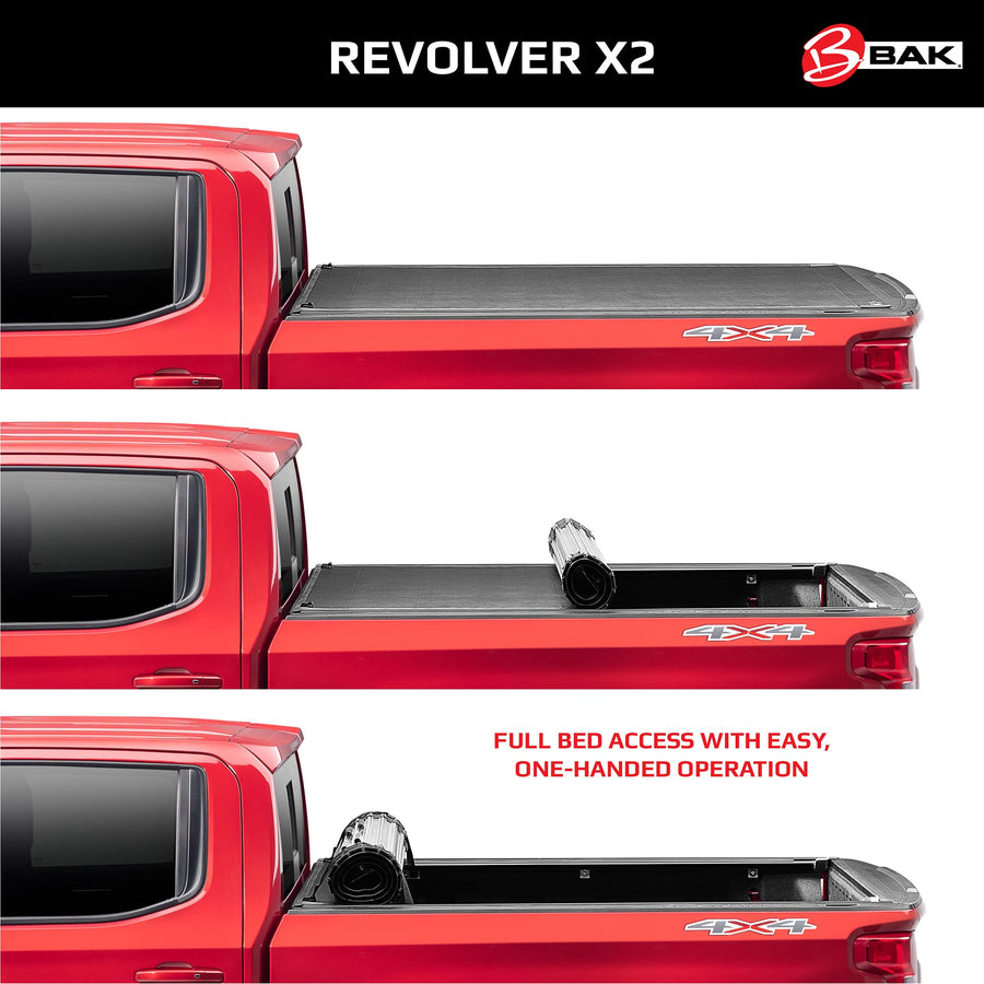 BAK Revolver X2 Hard Rolling Truck Bed Tonneau Cover | 39203 | Fits 6' 6" Bed (78") 2002 - 2008 Dodge Ram