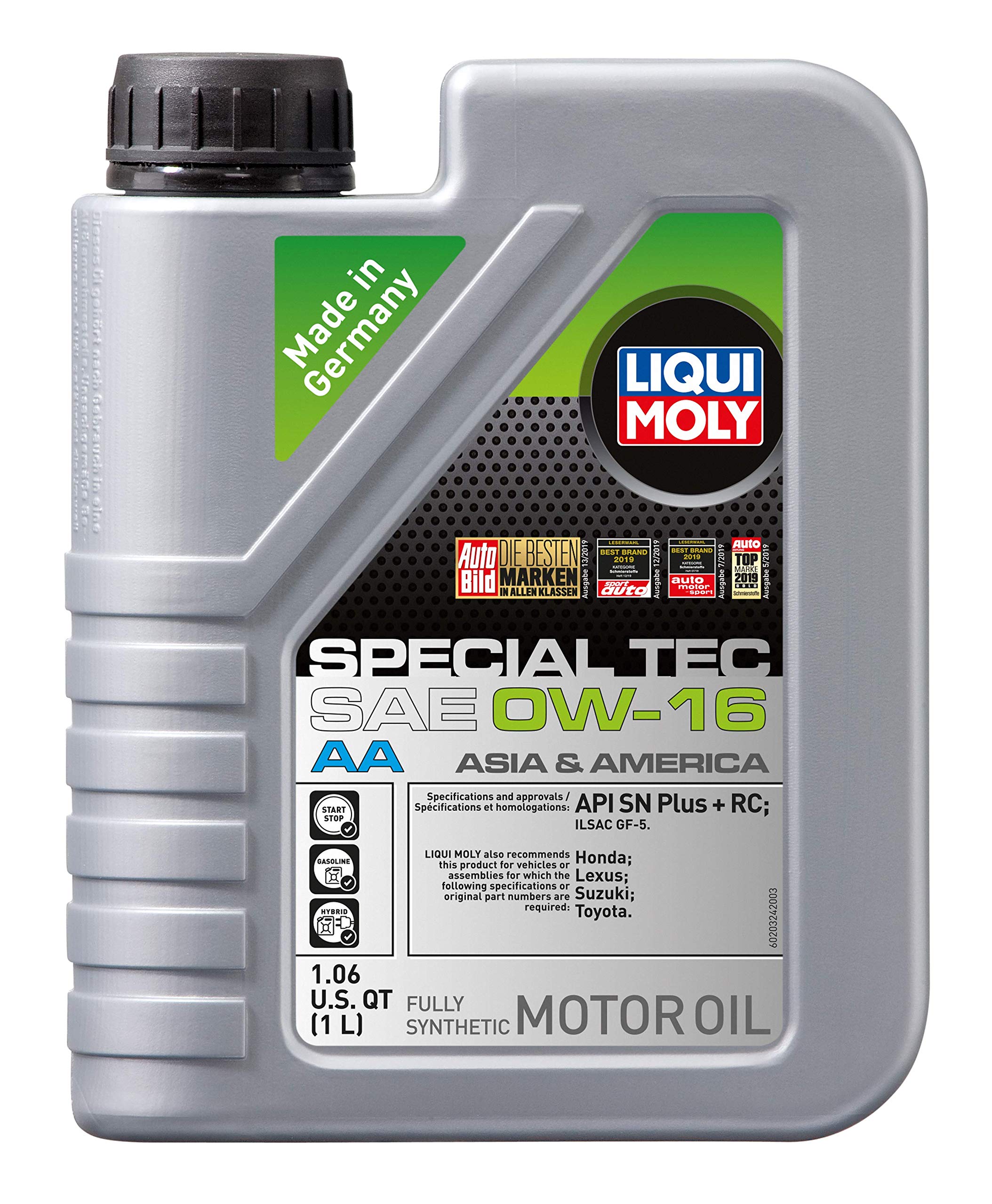 Liqui Moly Special Tec AA SAE 0W-16 Motor Oil, 1 Liter