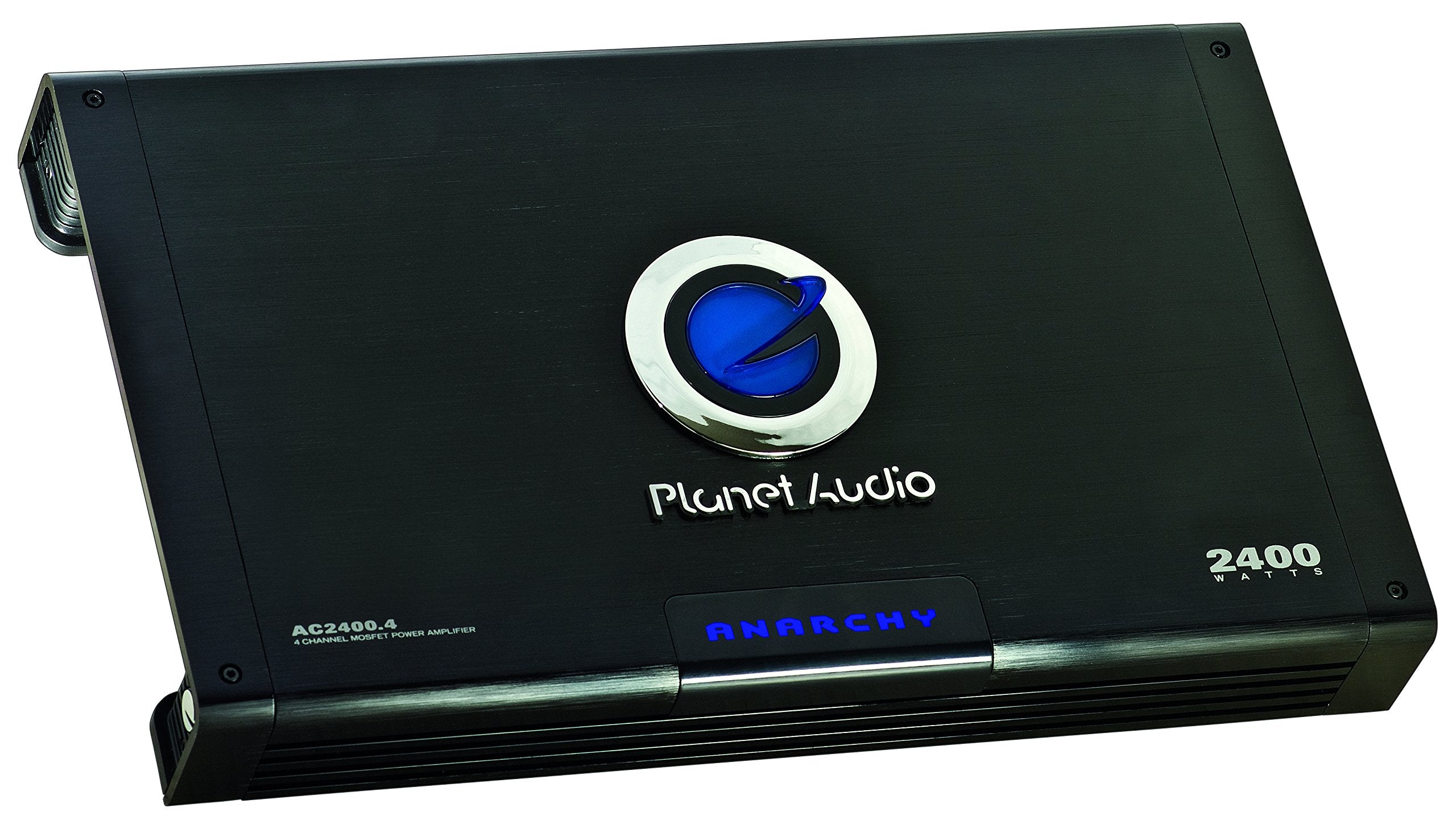 Planet Audio 4 Channel AC2400.4 Car Amplifier - 2400 High Output, 2 Ohm, High/Low Level Inputs, High/Low Pass Crossover, Hook Up to Subwoofer for Bass