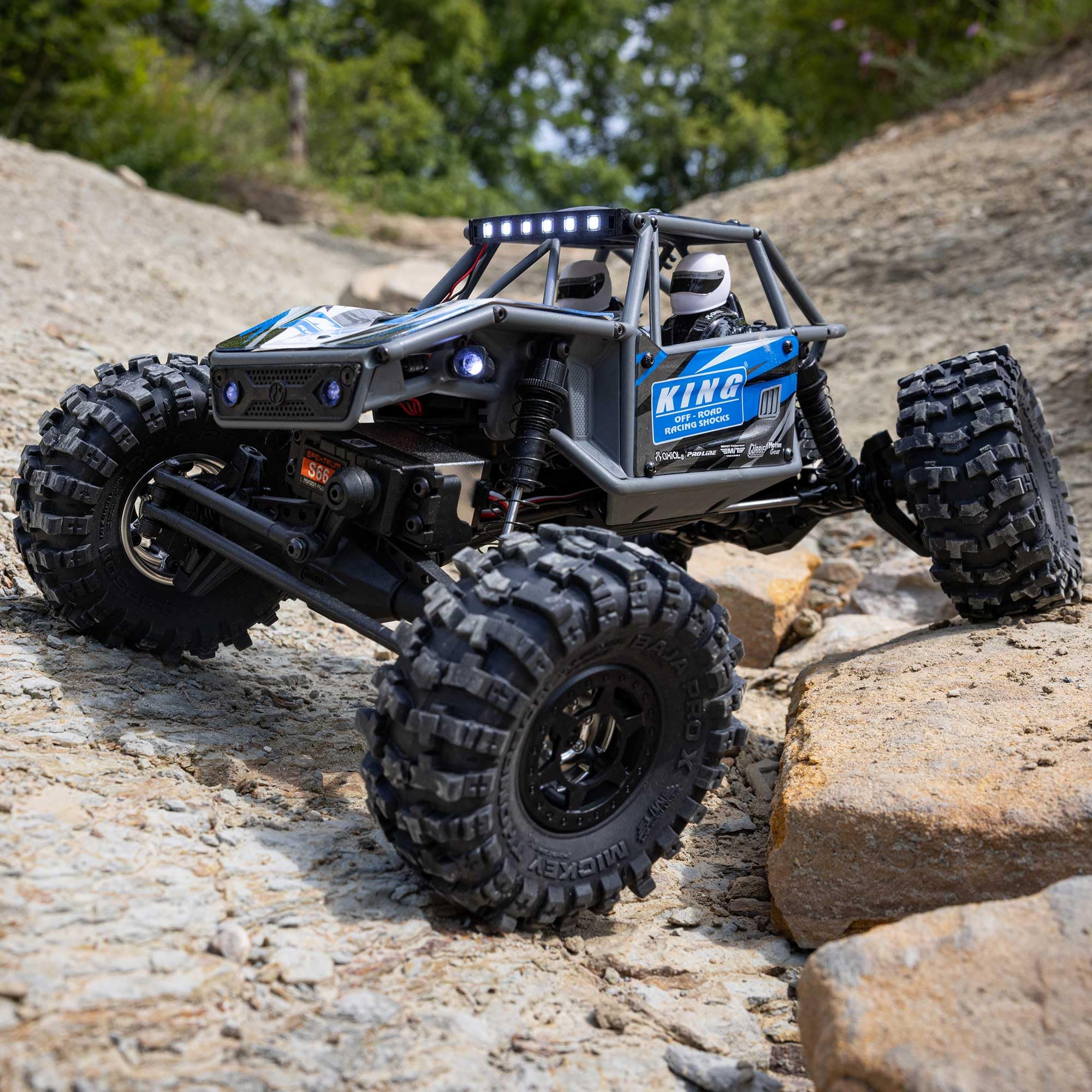 Axial RC Truck 4WS UTB18 Capra 1/18th 4x4 RTR (Comes with Everything Needed to Run), Blue, AXI-1750T1