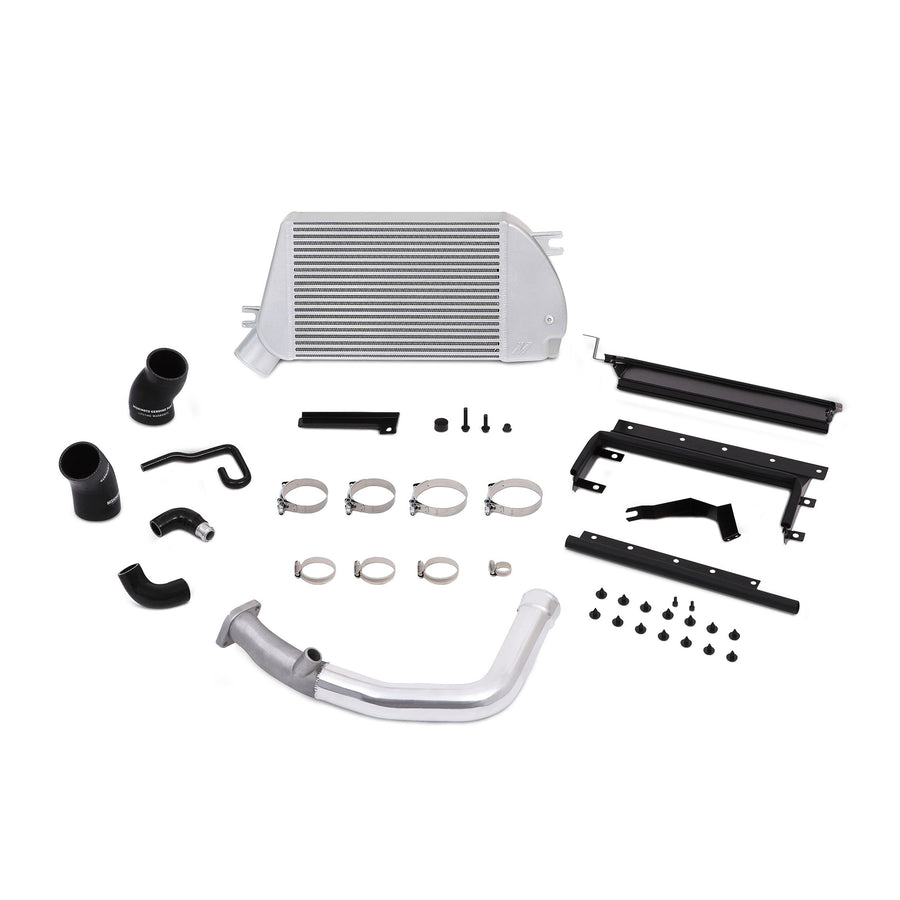 Mishimoto Top-Mount Intercooler Kit MMTMIC-WRX-15PSL Compatible With Subaru WRX 2015+ Silver Cooler, Polished Hose